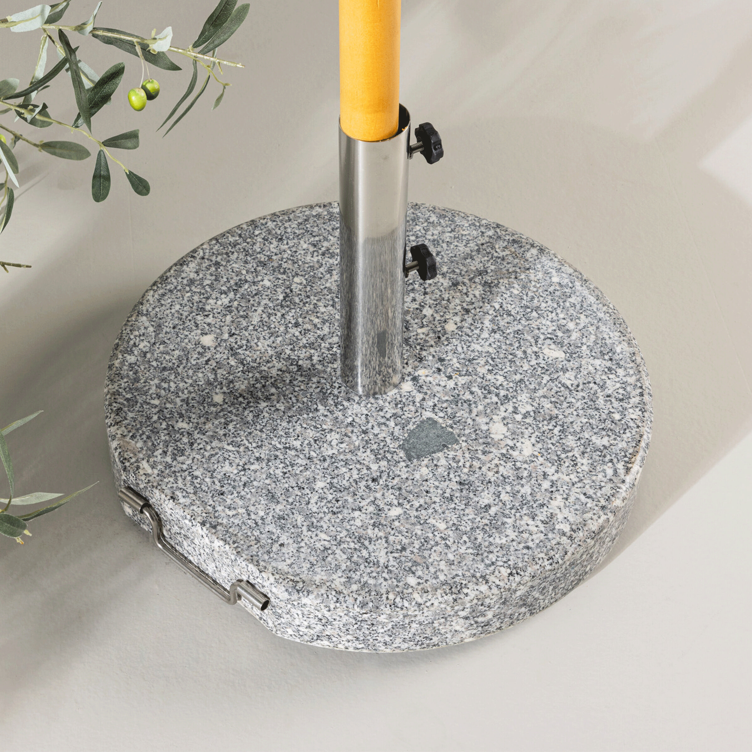 Nohr Ronde Parasolvoet 'Kadi' Graniet 40KG