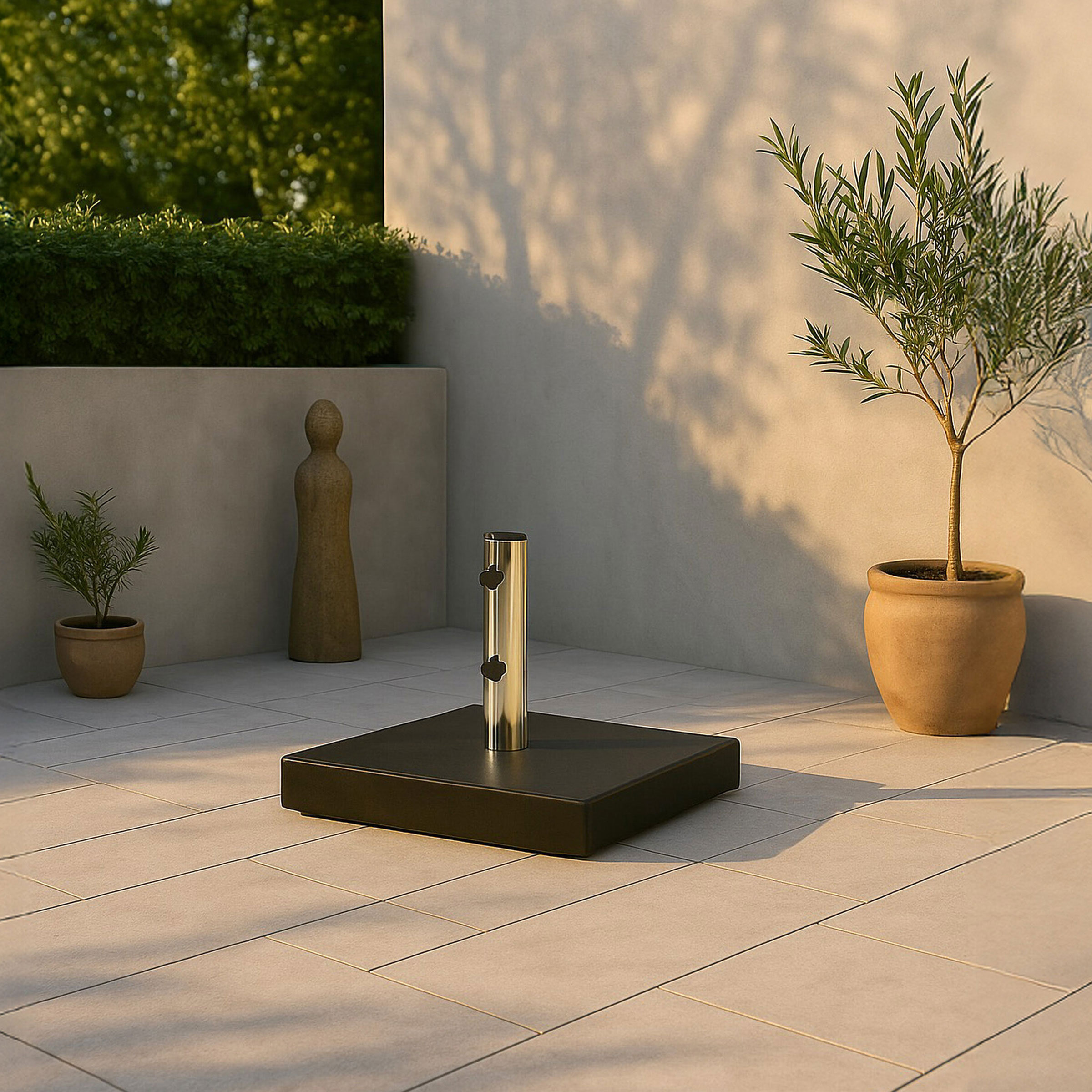 Nohr Parasolvoet Kadi Met wielen, 40kg - Grijs