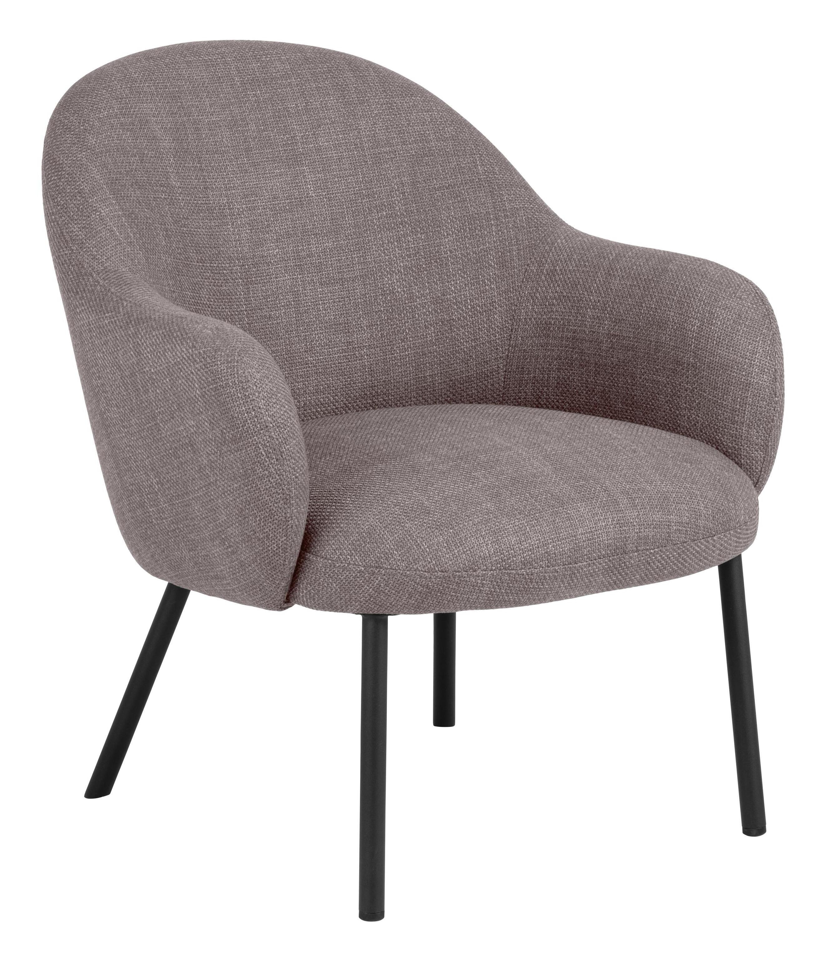 Bendt Fauteuil 'Jacquilyn' Structuurstof, kleur Grijs/Bruin