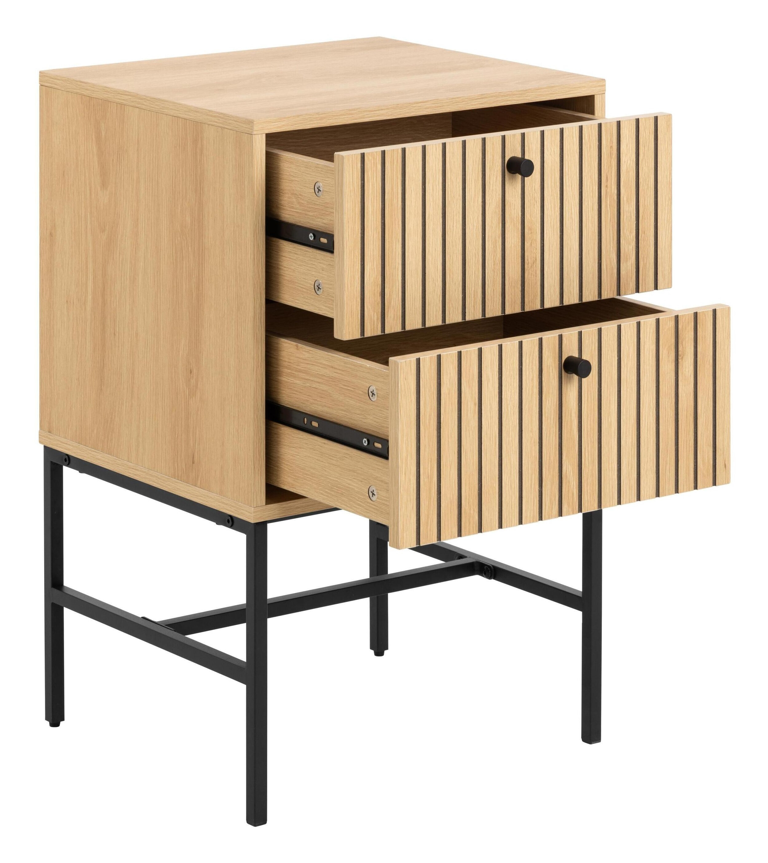 Bendt Nachtkastje 'Davon' Eikenlook, Met 2 laden