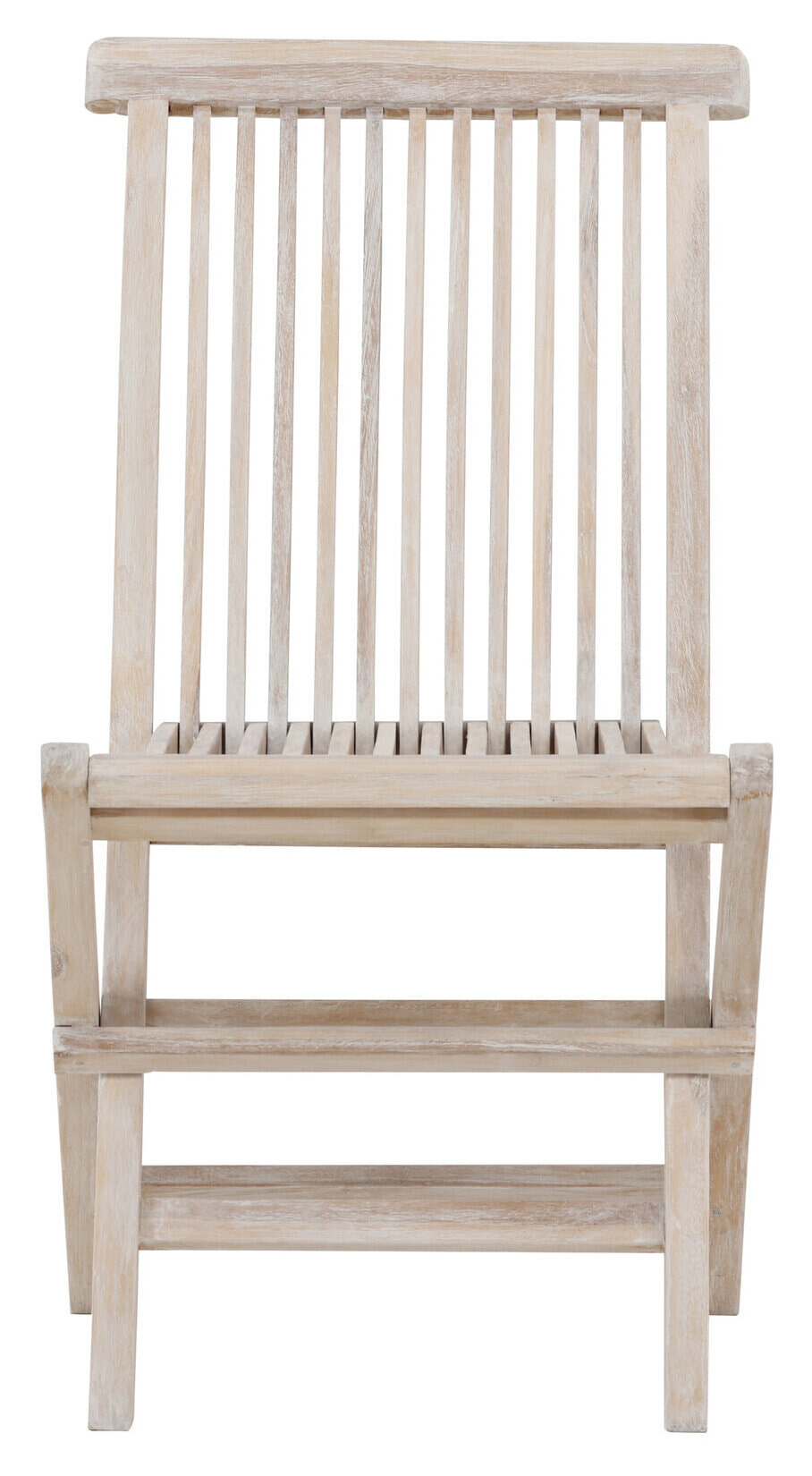 Nohr Inklapbare Tuinstoel 'Amberia' Teakhout, kleur Whitewash