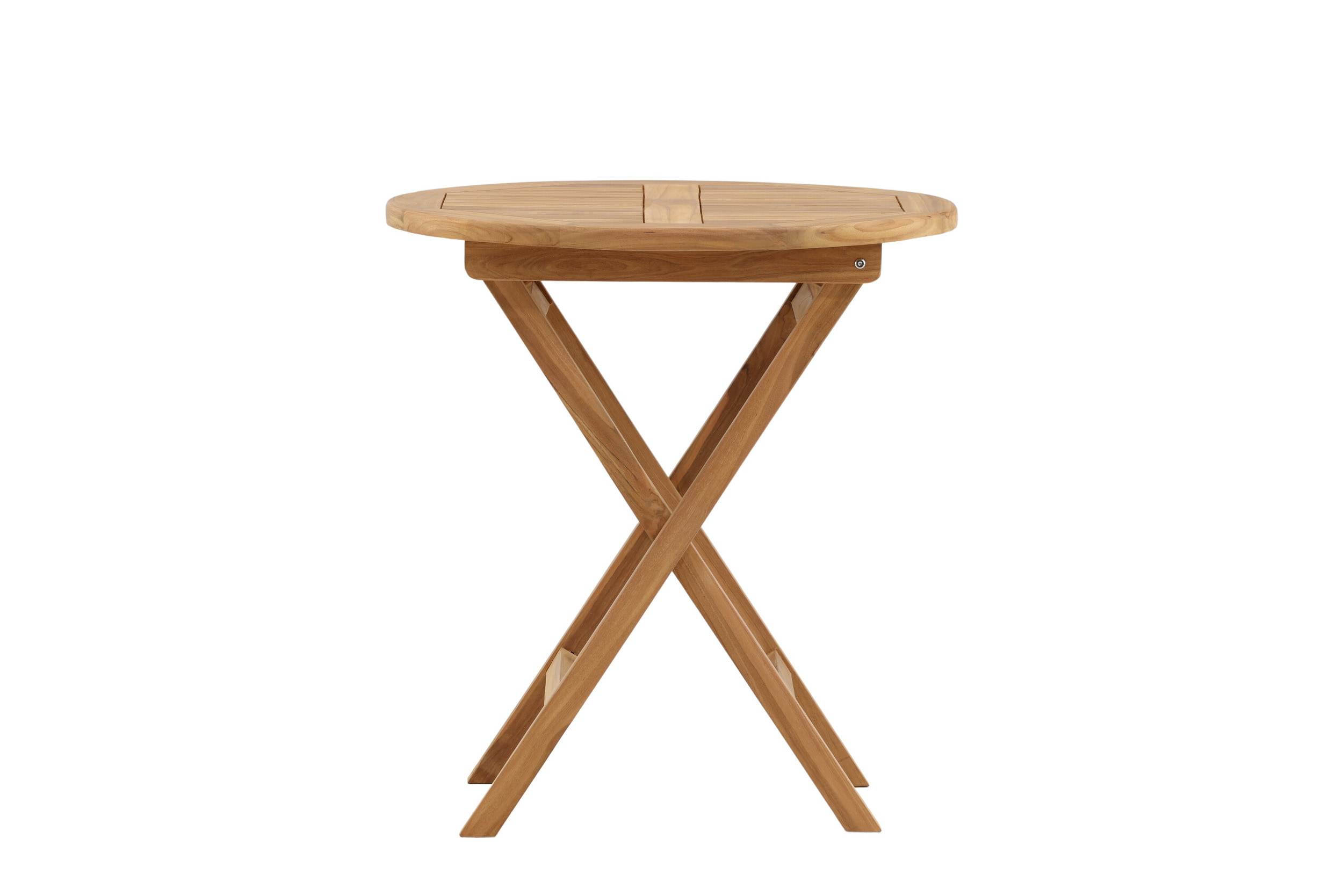 Nohr Ronde Bistotrafel 'Amberia' Teakhout, 70cm