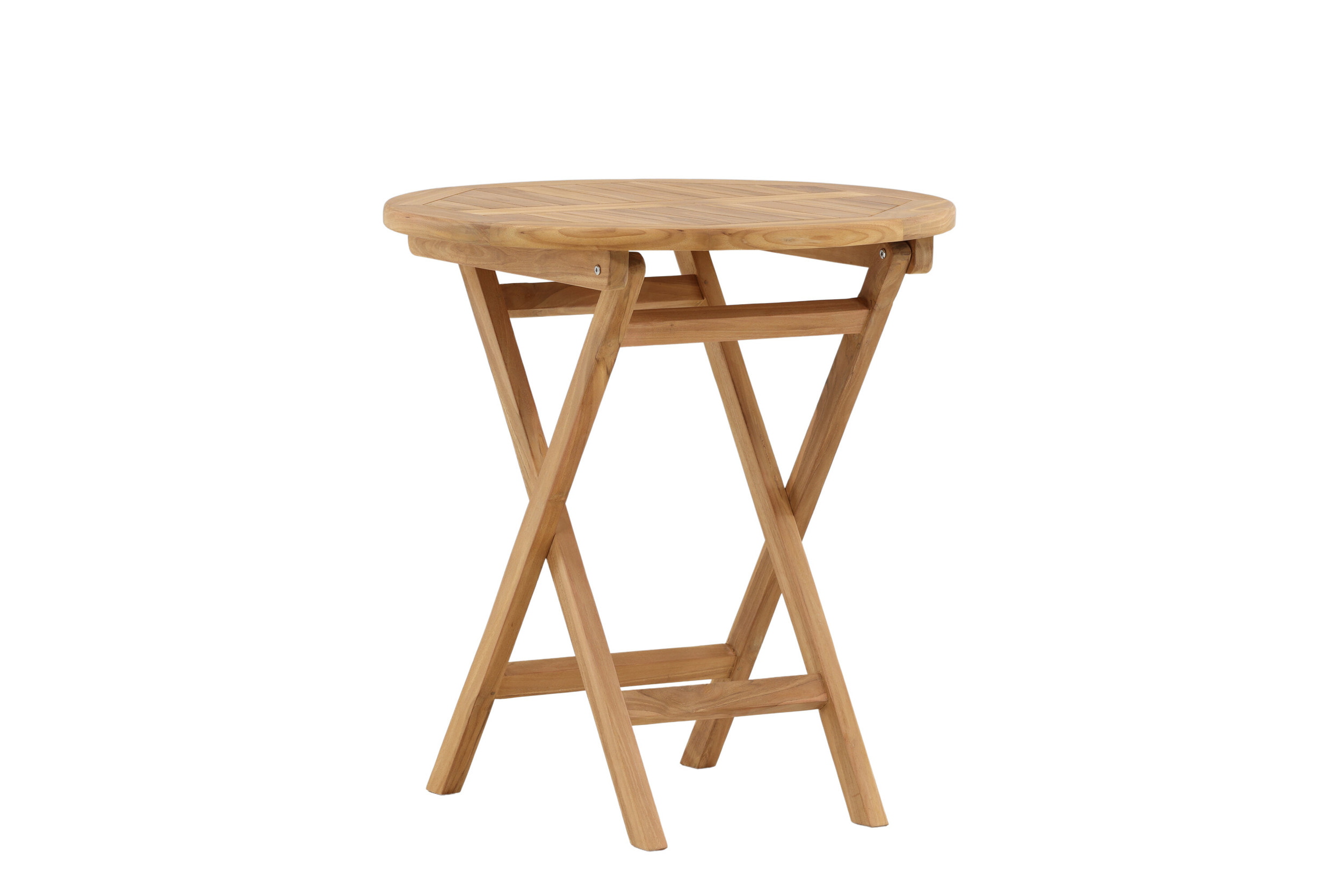Nohr Ronde Bistotrafel 'Amberia' Teakhout, 70cm