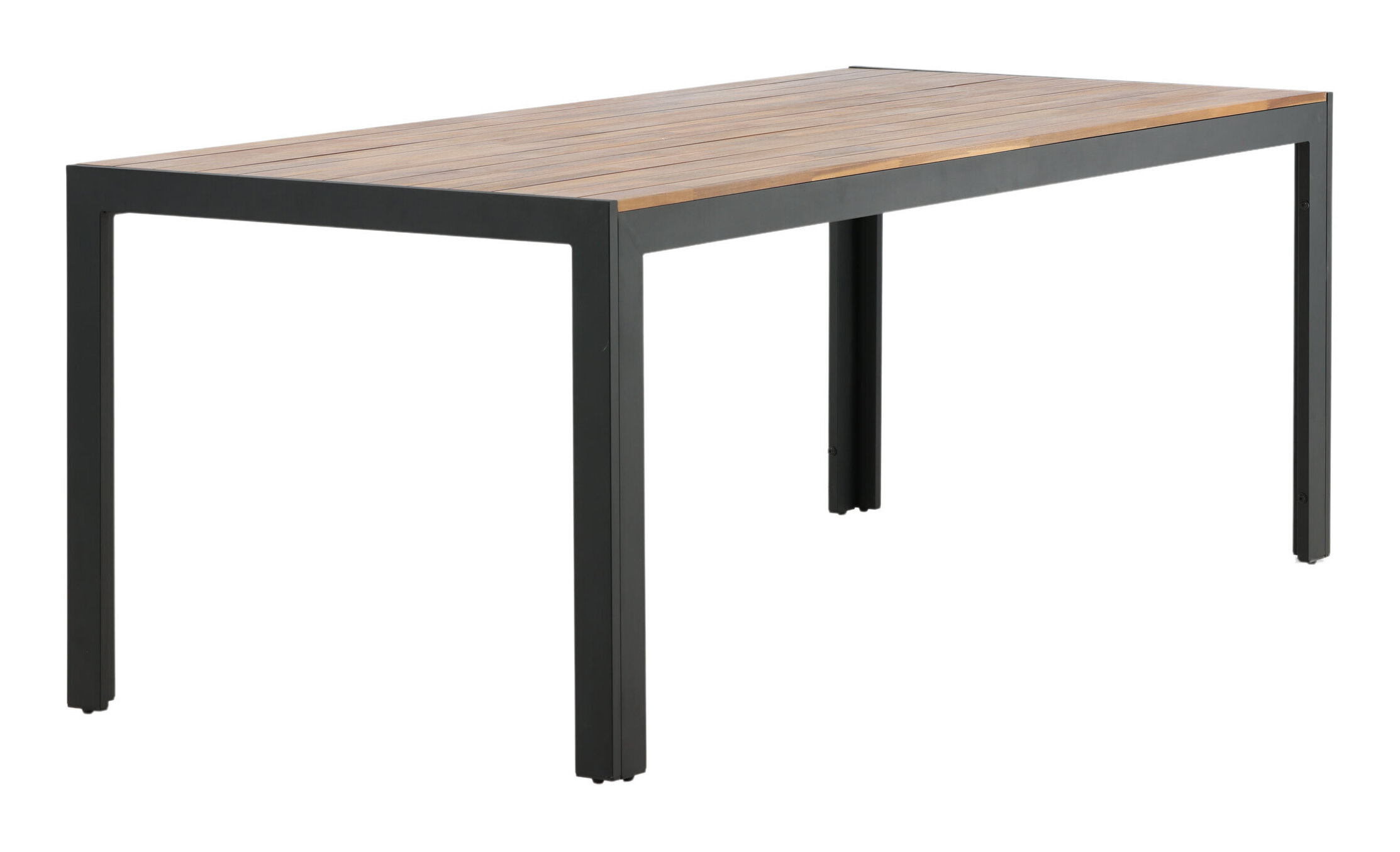 Nohr Tuintafel 'Catheryne' Acaciahout, 205 x 90cm, kleur Zwart