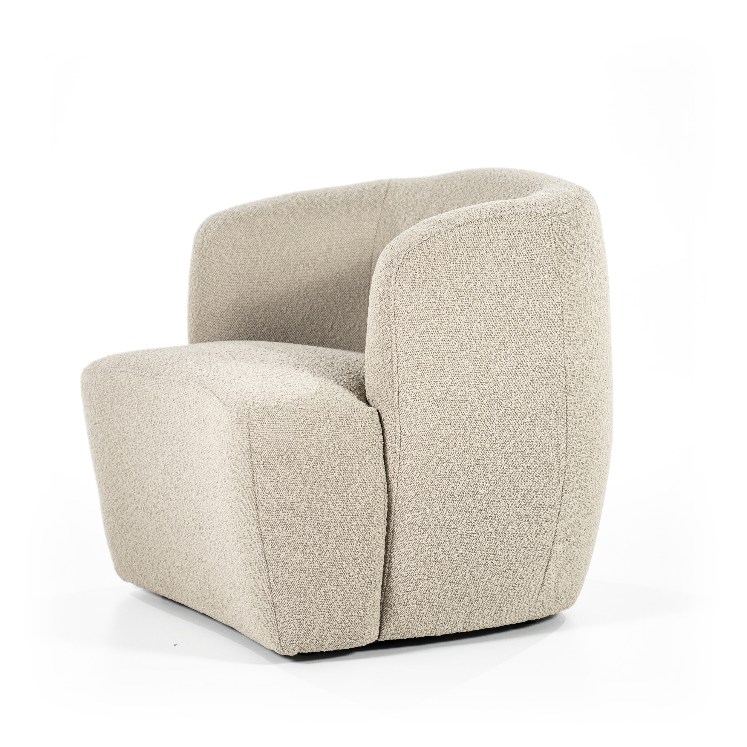 Eleonora Fauteuil 'Charlotte' Bouclé, kleur Taupe Copenhagen