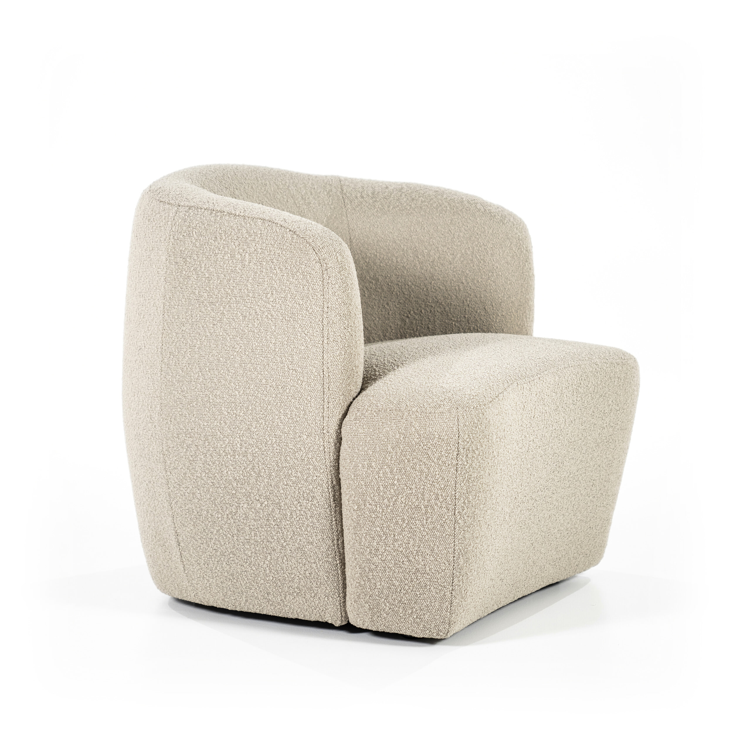 Eleonora Fauteuil 'Charlotte' Bouclé, kleur Taupe Copenhagen