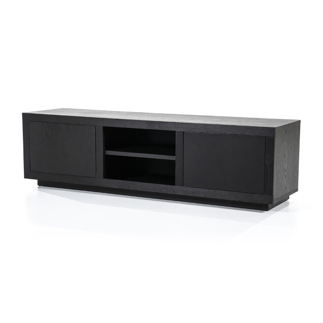Eleonora TV-meubel 'Helsinki' Eiken, kleur Zwart, 160cm