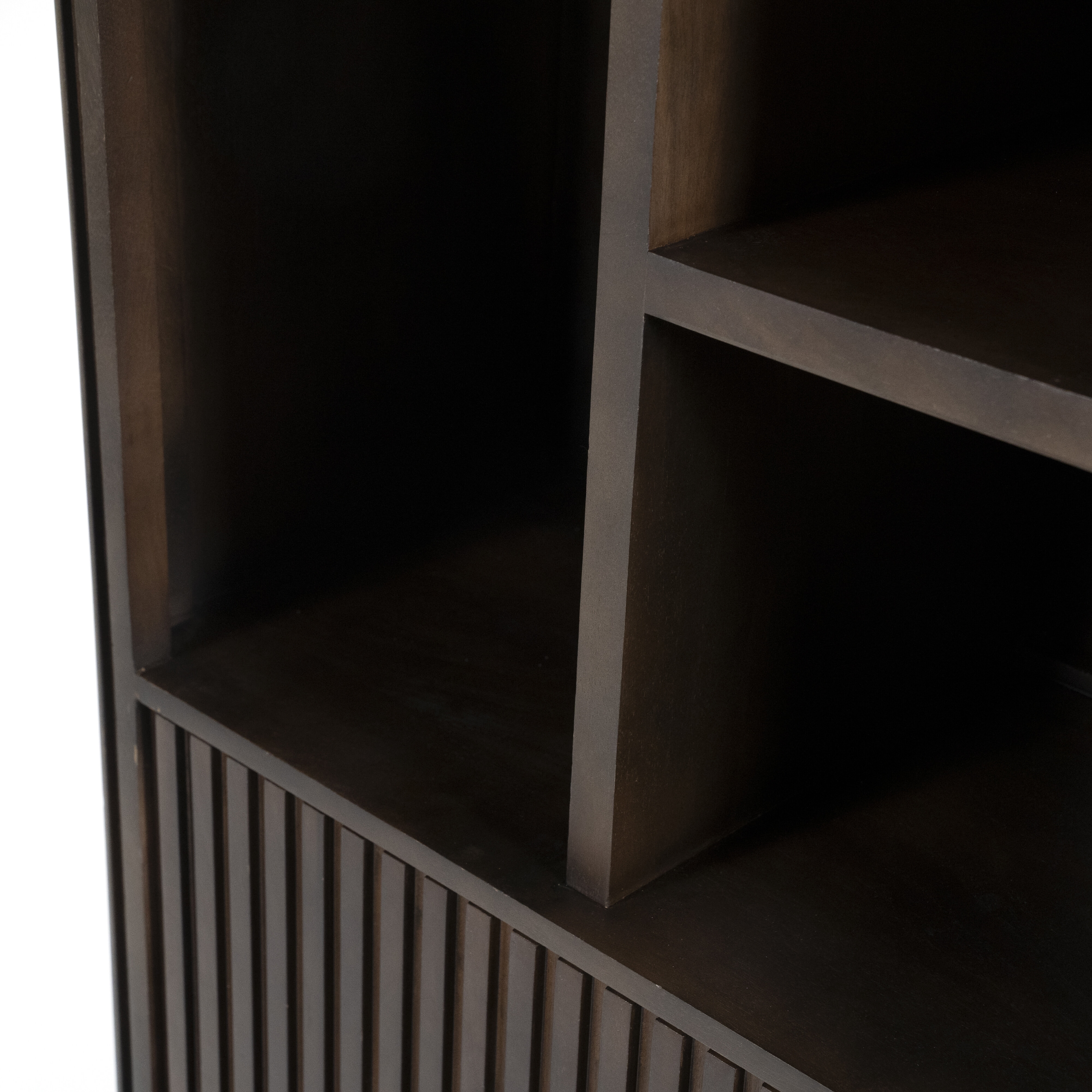 Eleonora Boekenkast 'Remi' Mangohout, 200 x 96cm, kleur Bruin