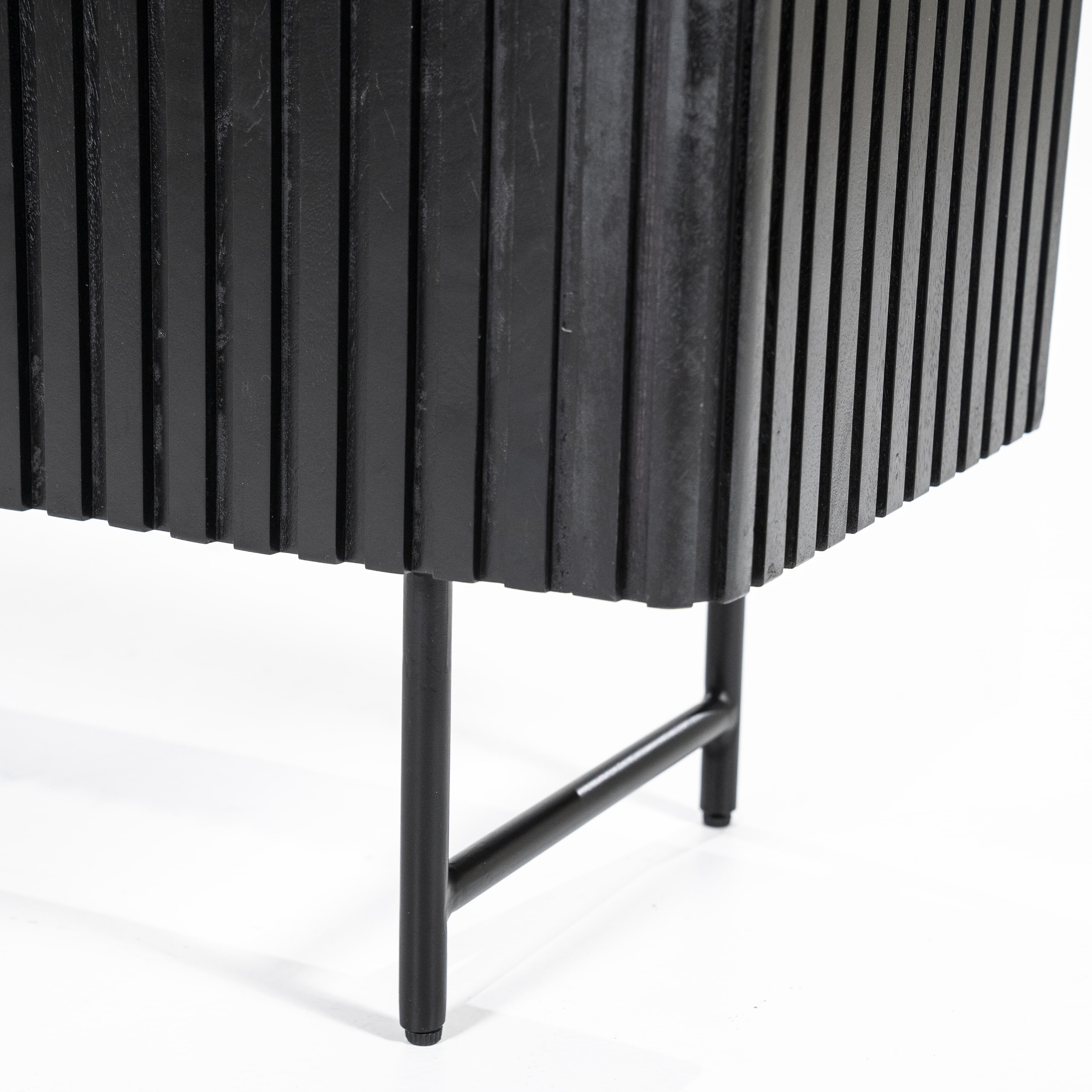 Eleonora Boekenkast 'Remi' Mangohout, 200 x 96cm, kleur Zwart