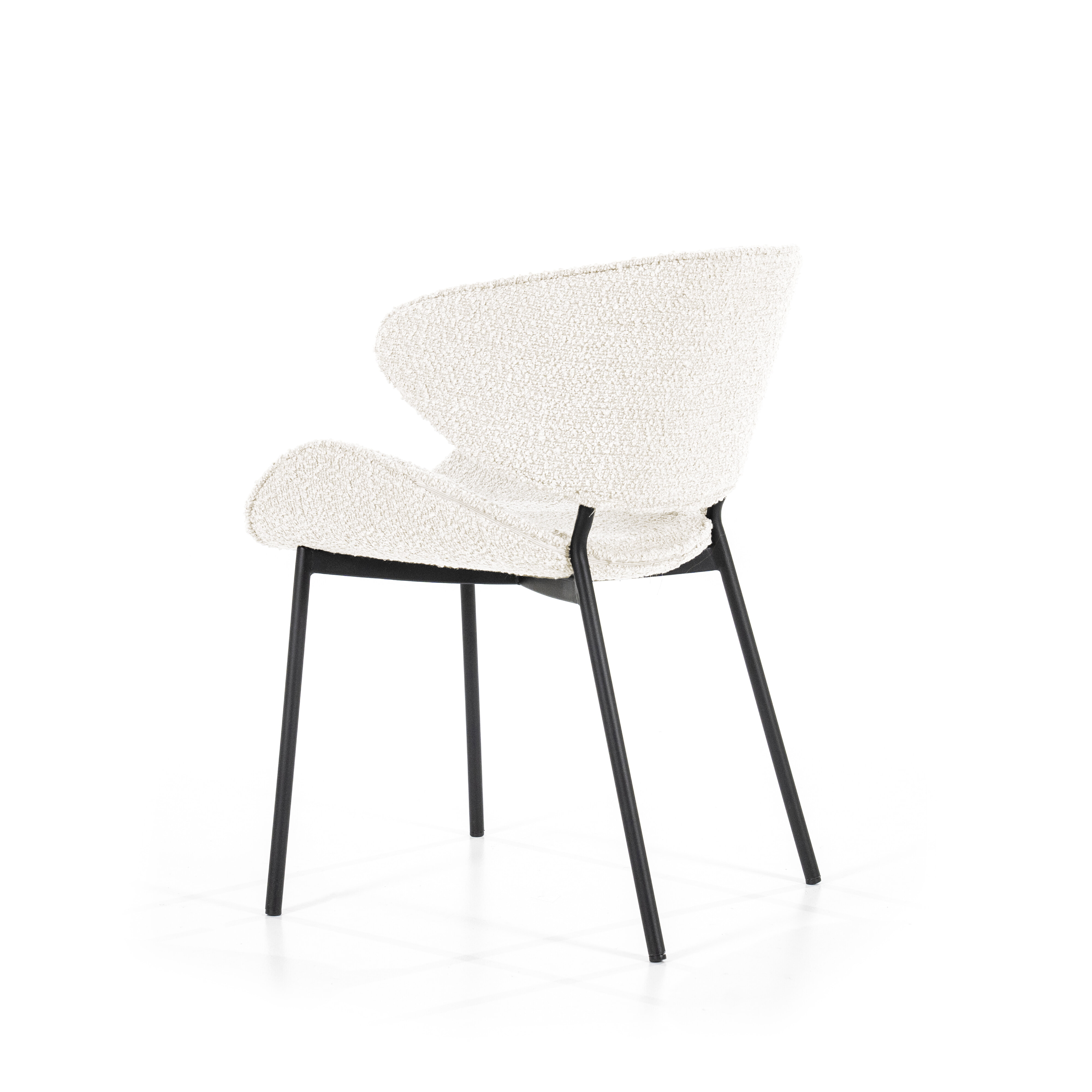 Eleonora Eetkamerstoel 'Tess' Bouclé, kleur Beige