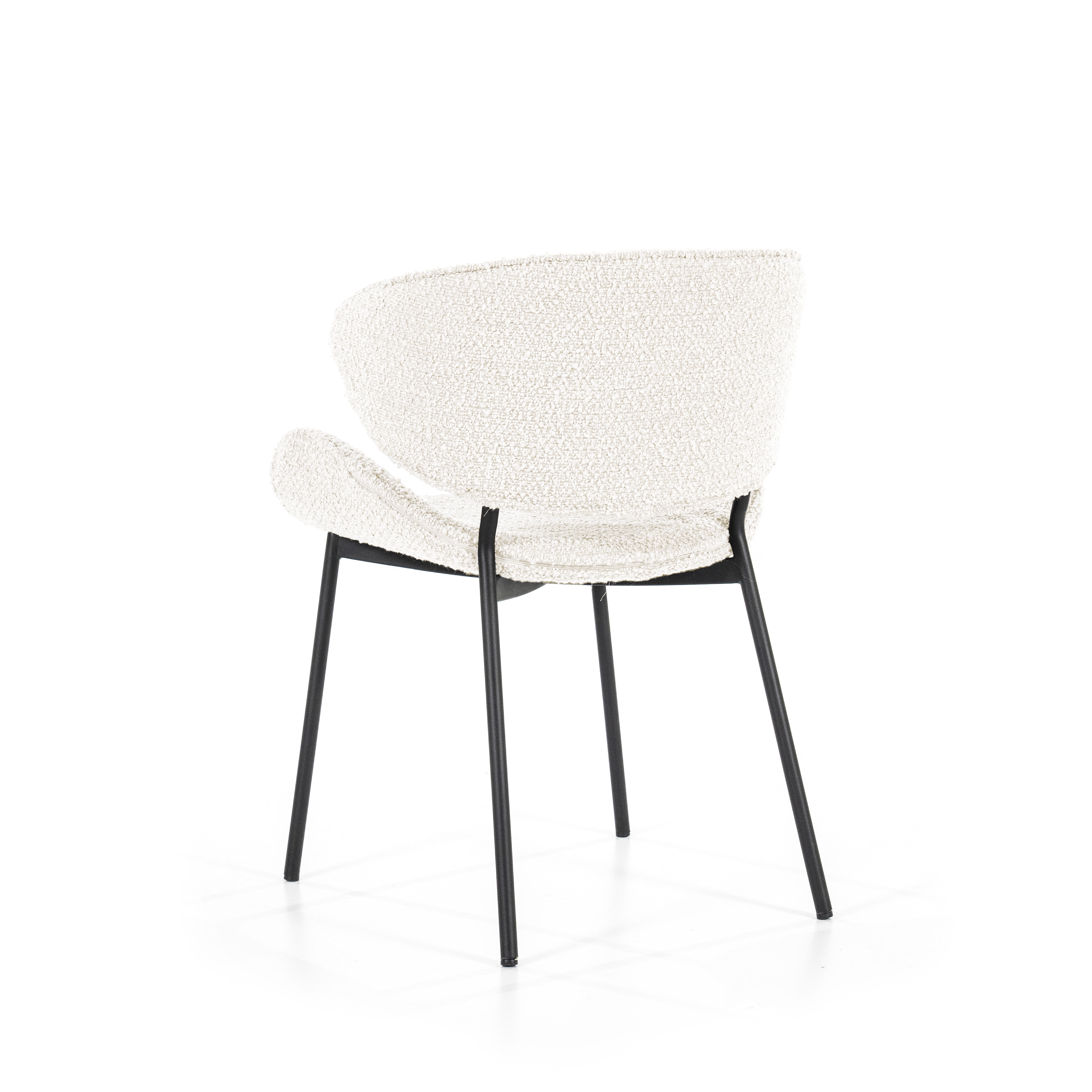 Eleonora Eetkamerstoel 'Tess' Bouclé, kleur Beige
