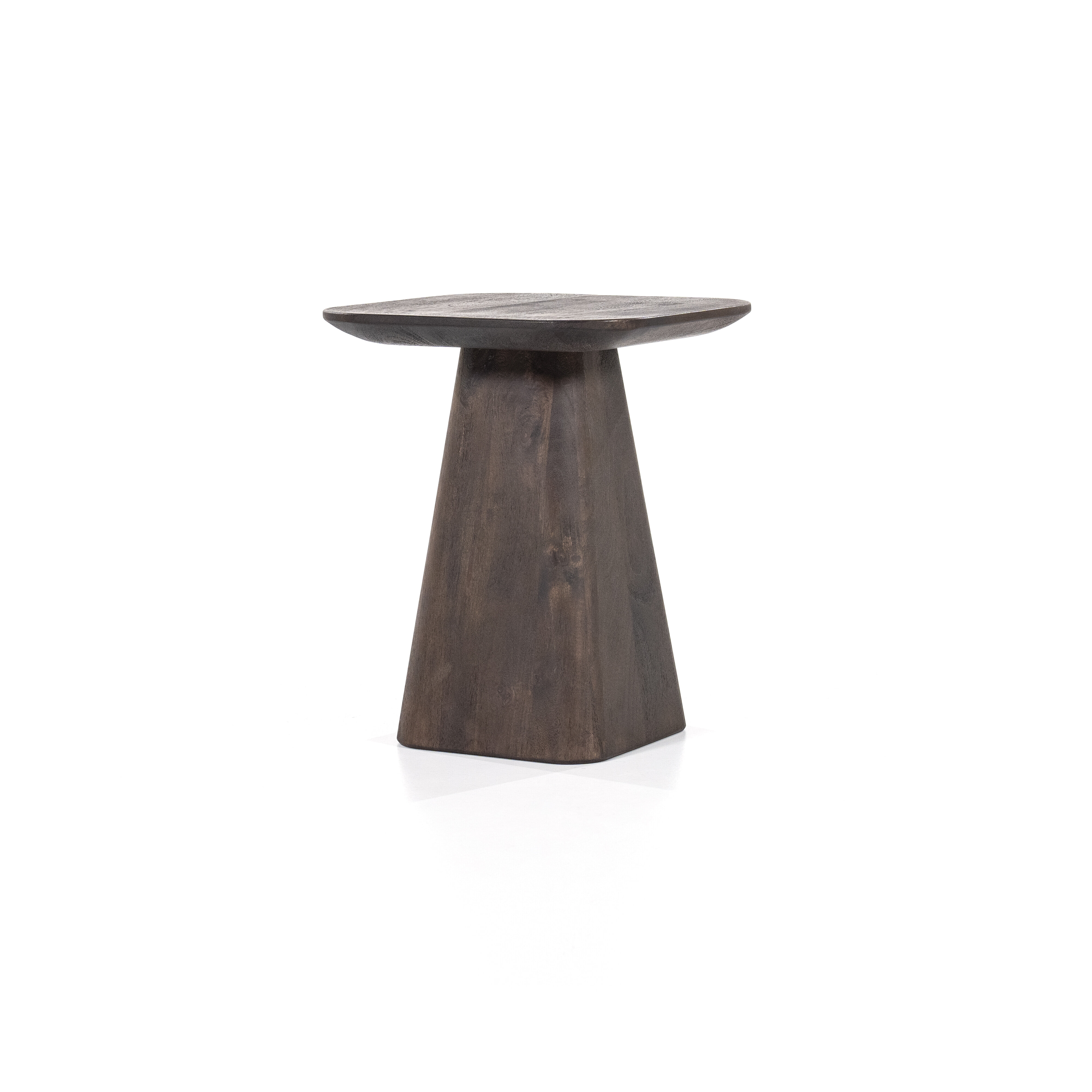 Eleonora Bijzettafel 'Aron' Mangohout, 40 x 40cm, kleur Bruin