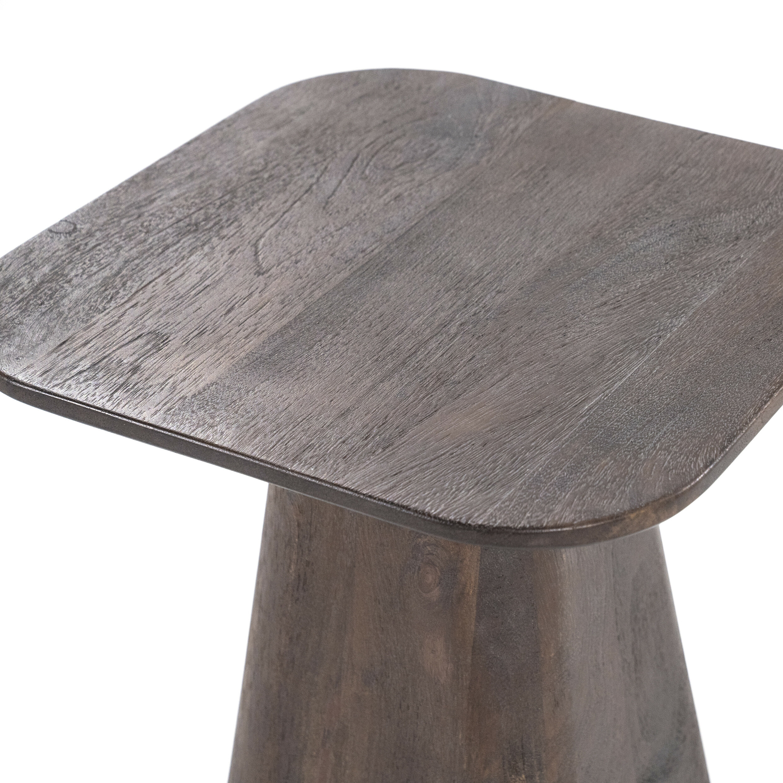 Eleonora Bijzettafel 'Aron' Mangohout, 40 x 40cm, kleur Bruin
