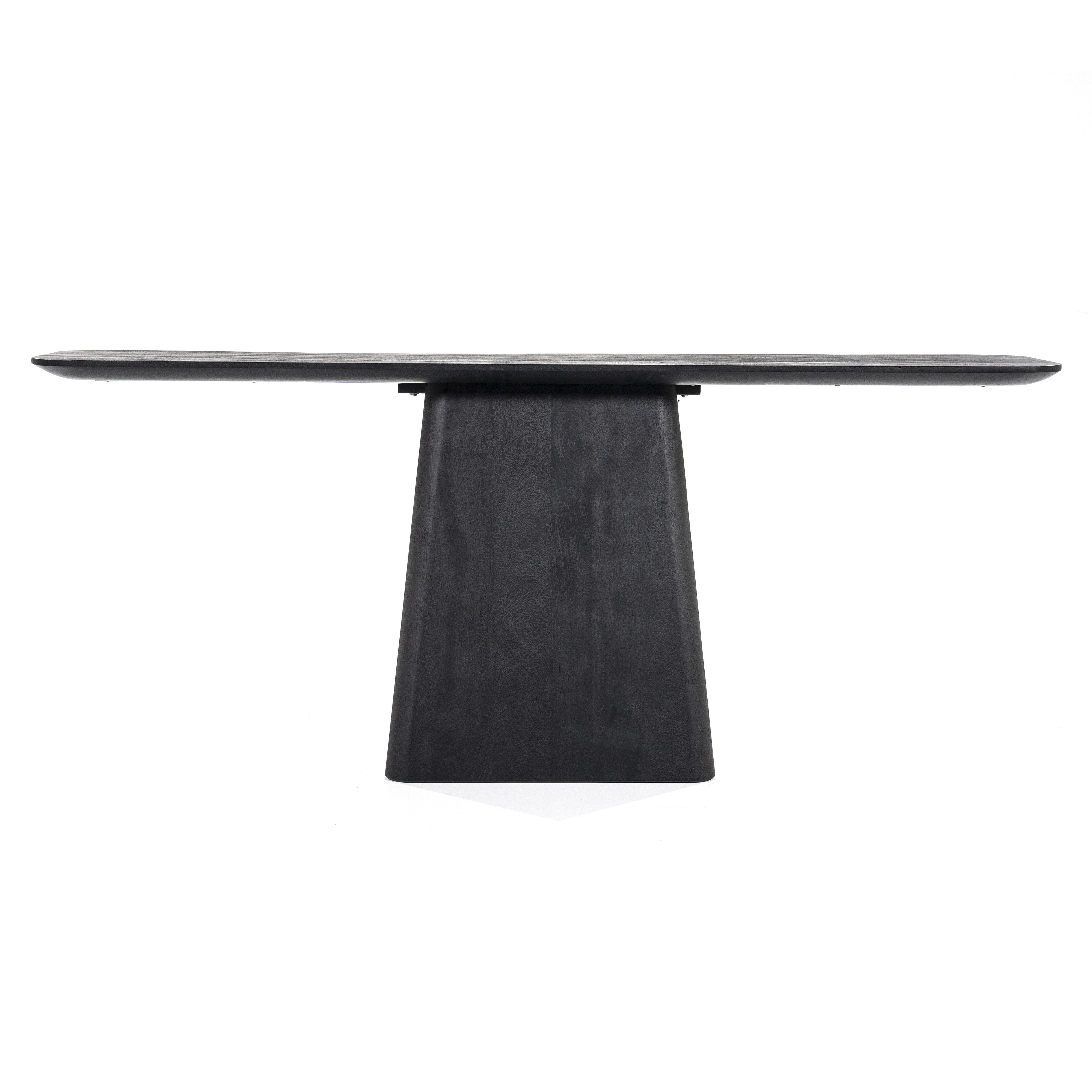 Eleonora Sidetable 'Aron' Mangohout, 180cm, kleur Zwart