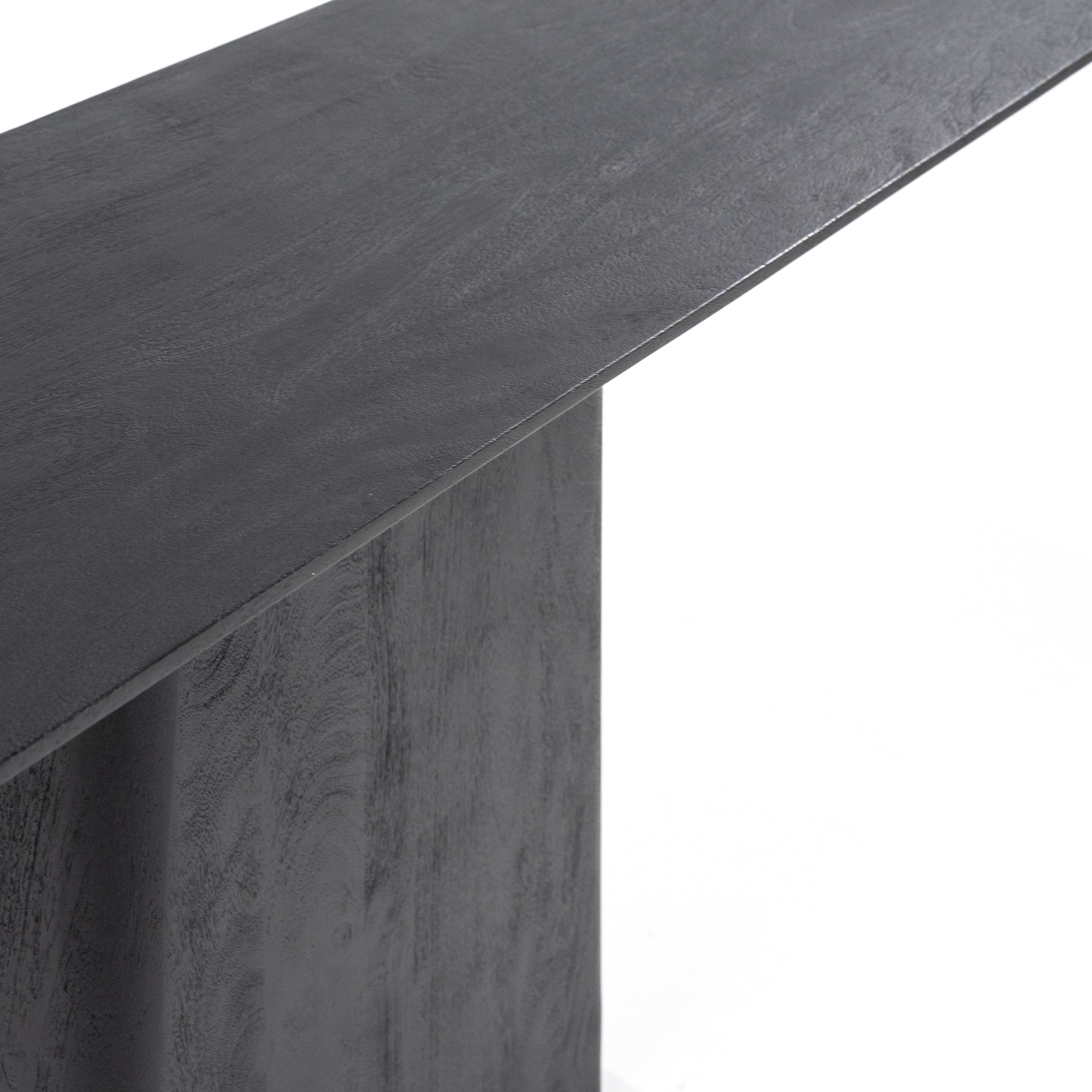 Eleonora Sidetable 'Aron' Mangohout, 180cm, kleur Zwart