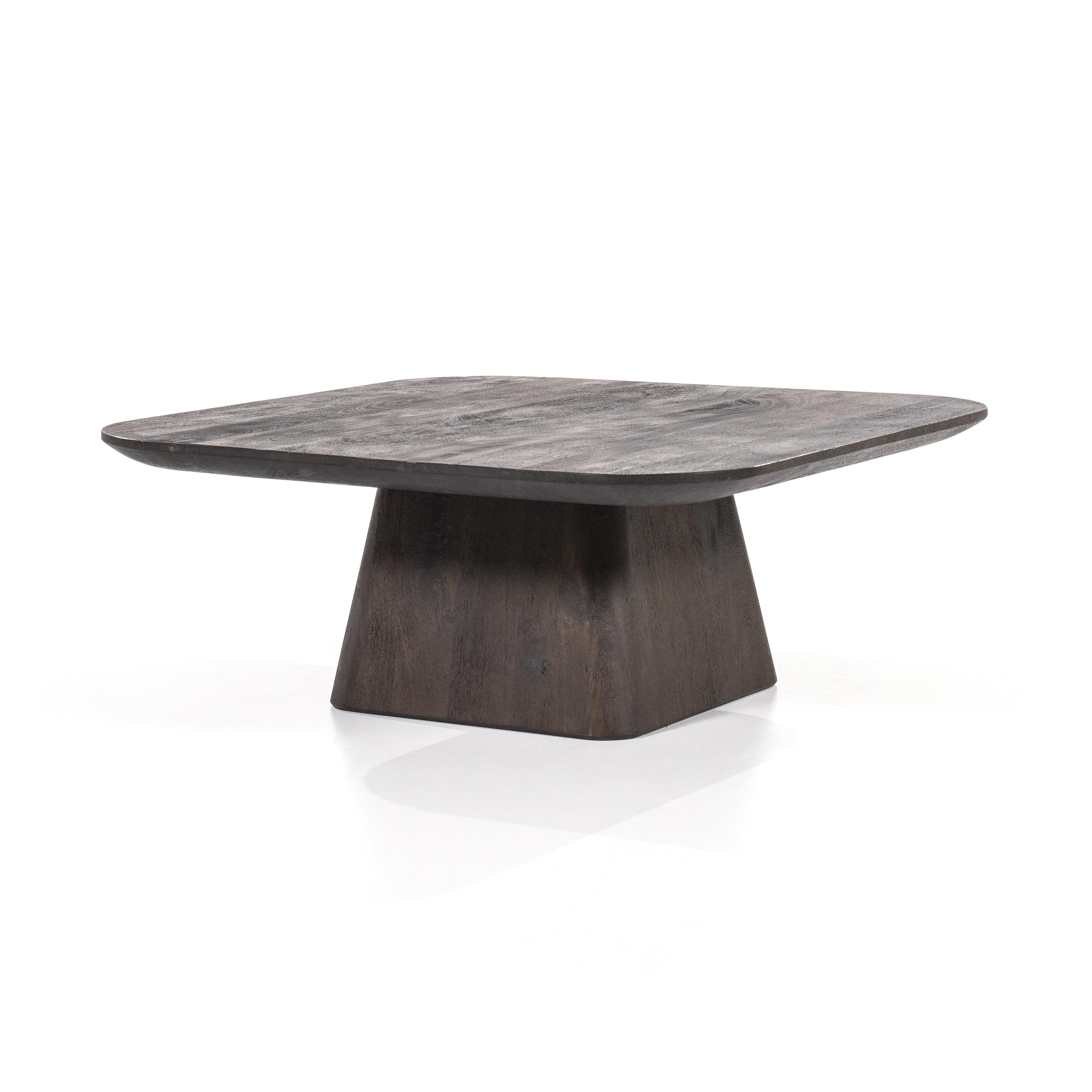 Eleonora Salontafel 'Aron' Mangohout, 80 x 80cm, kleur Bruin