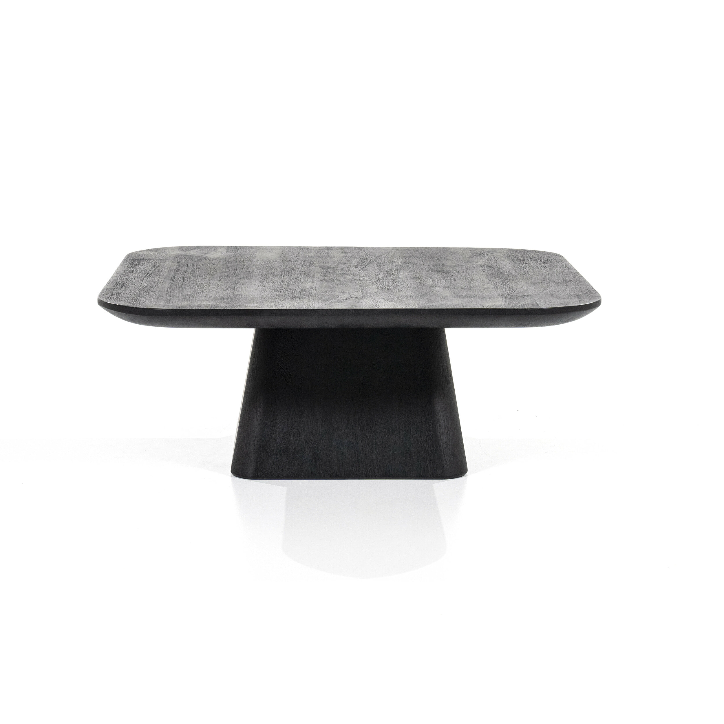 Eleonora Salontafel 'Aron' Mangohout, 80 x 80cm, kleur Zwart
