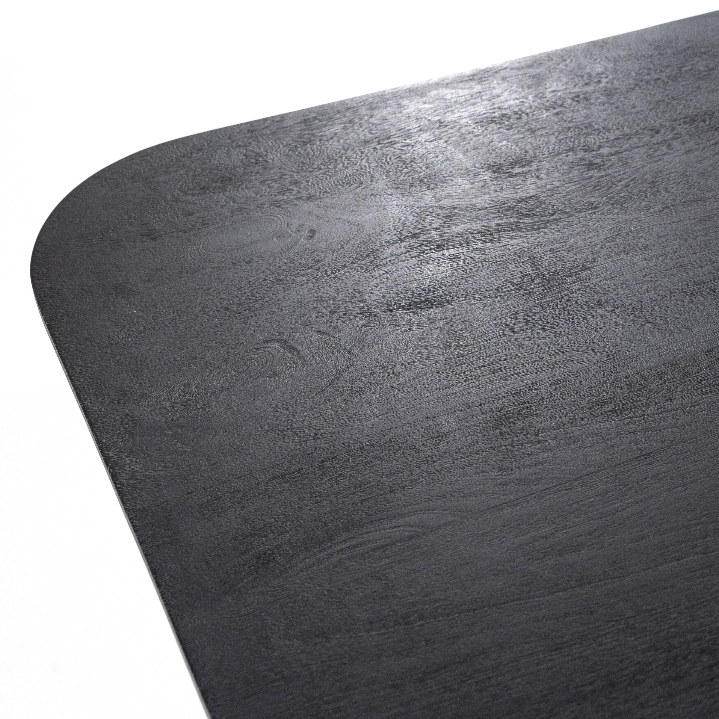 Eleonora Vierkante Eettafel 'Aron' Mangohout, 150 x 150cm, kleur Zwart