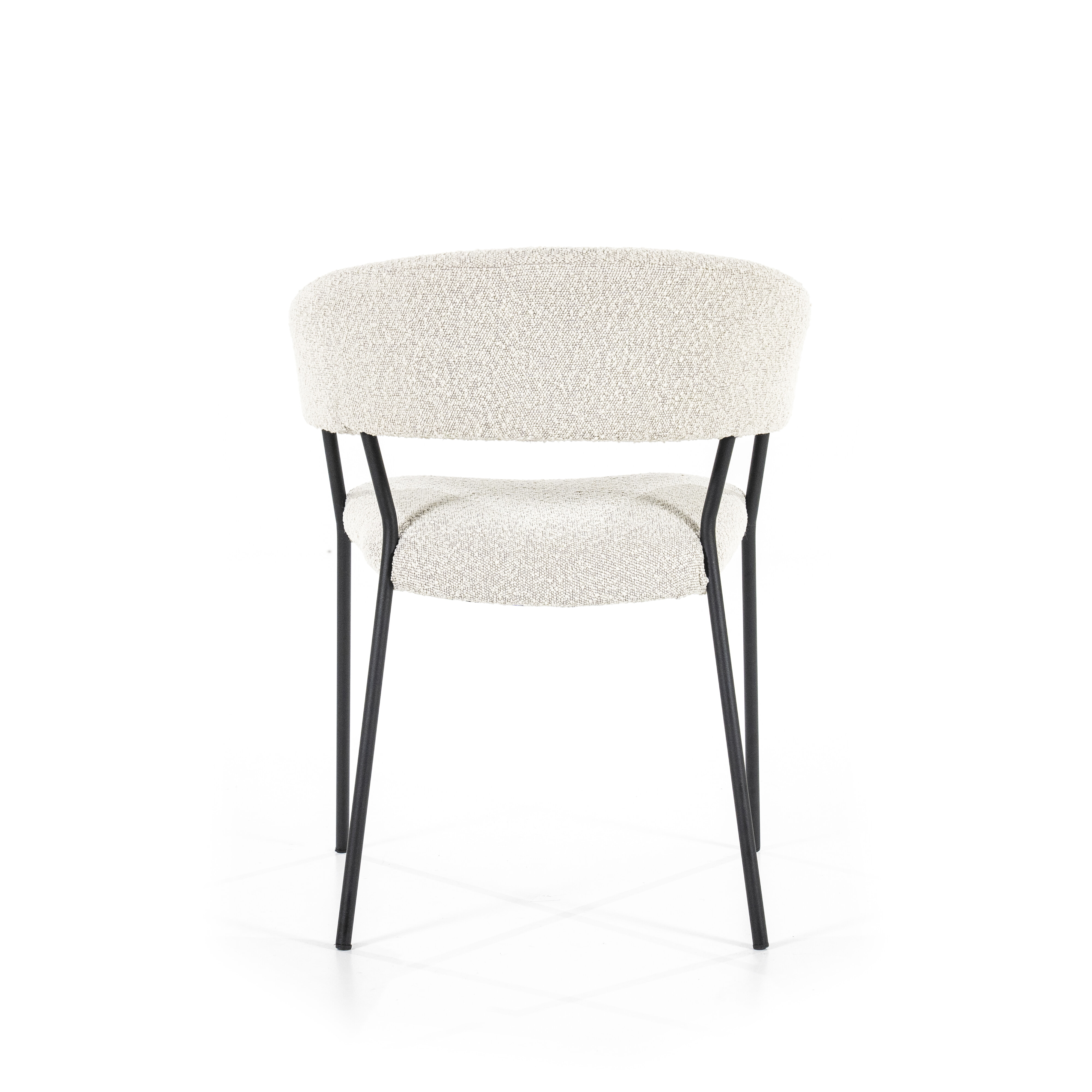Eleonora Eetkamerstoel 'Luka' Bouclé, kleur Beige