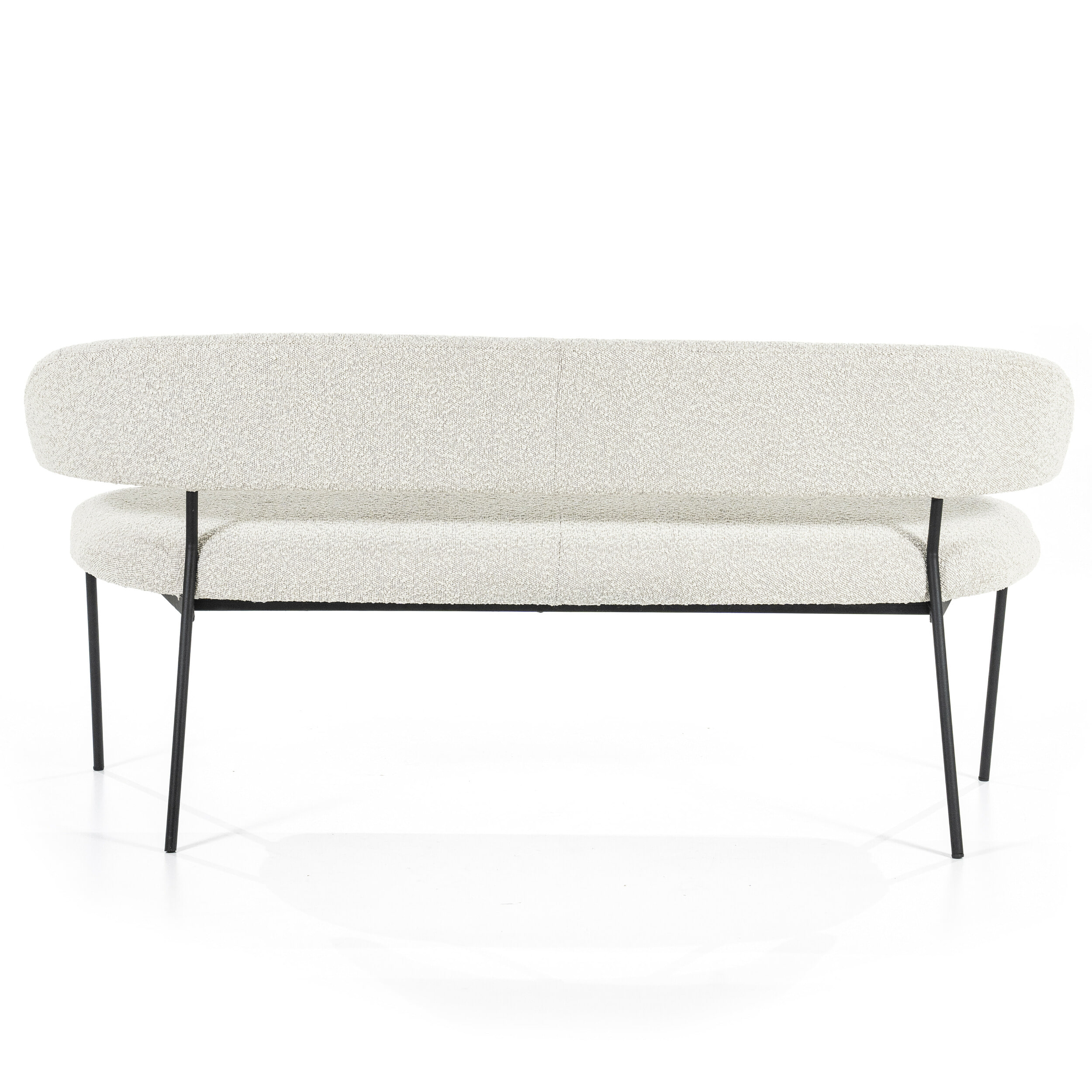 Eleonora Eetkamerbank 'Luka' Bouclé, 160cm, kleur Beige