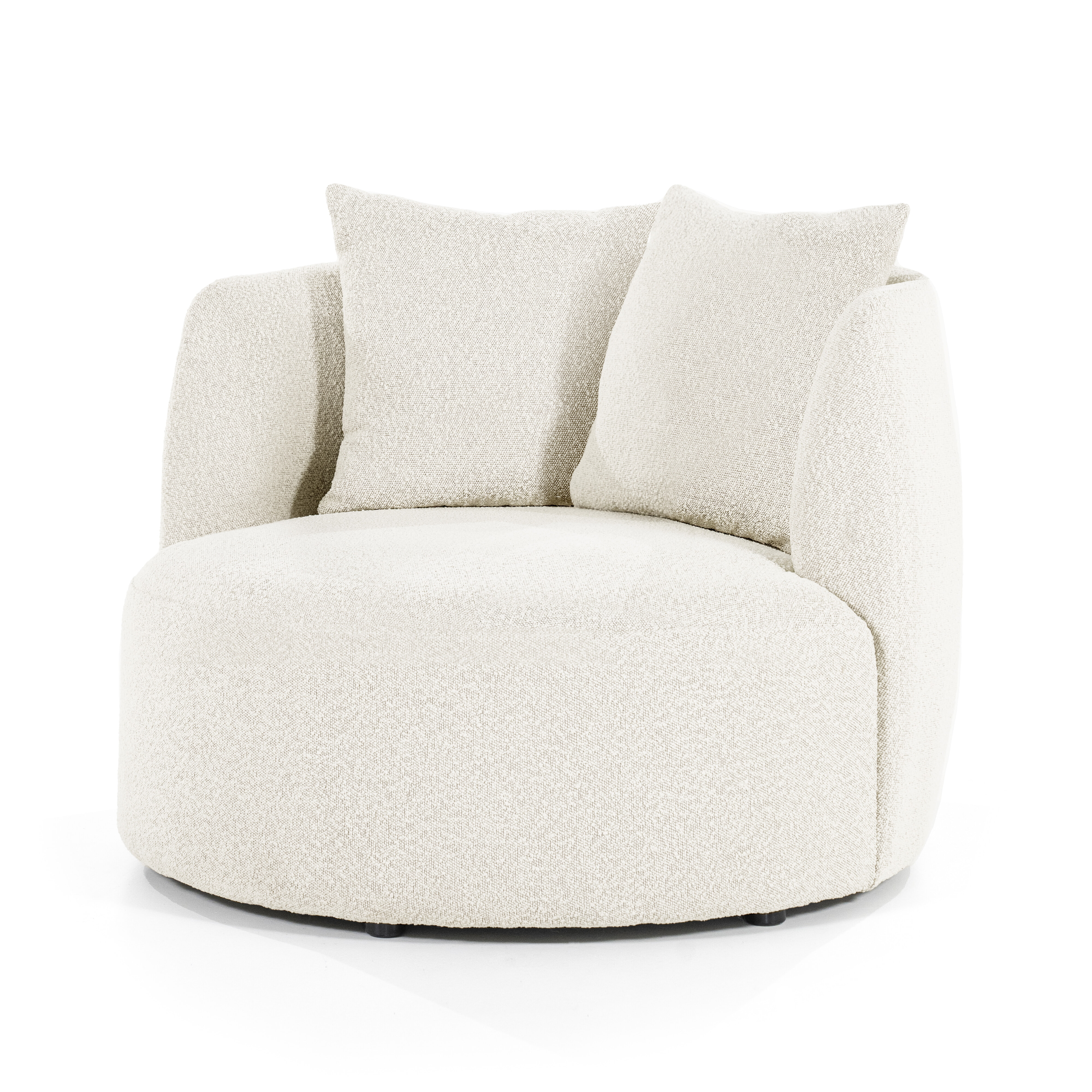 Eleonora Fauteuil 'Louis' Bouclé, kleur Beige