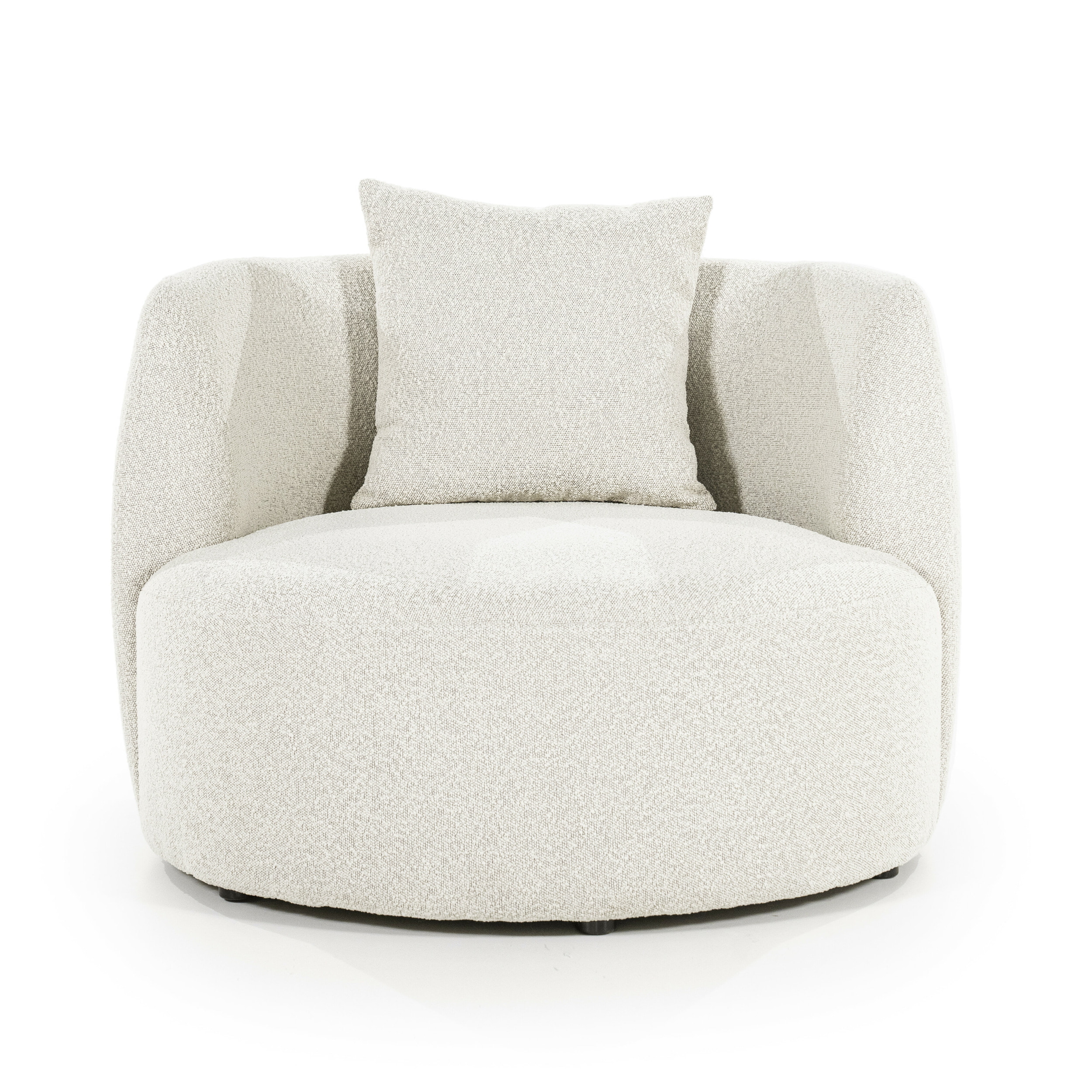 Eleonora Fauteuil 'Louis' Bouclé, kleur Beige