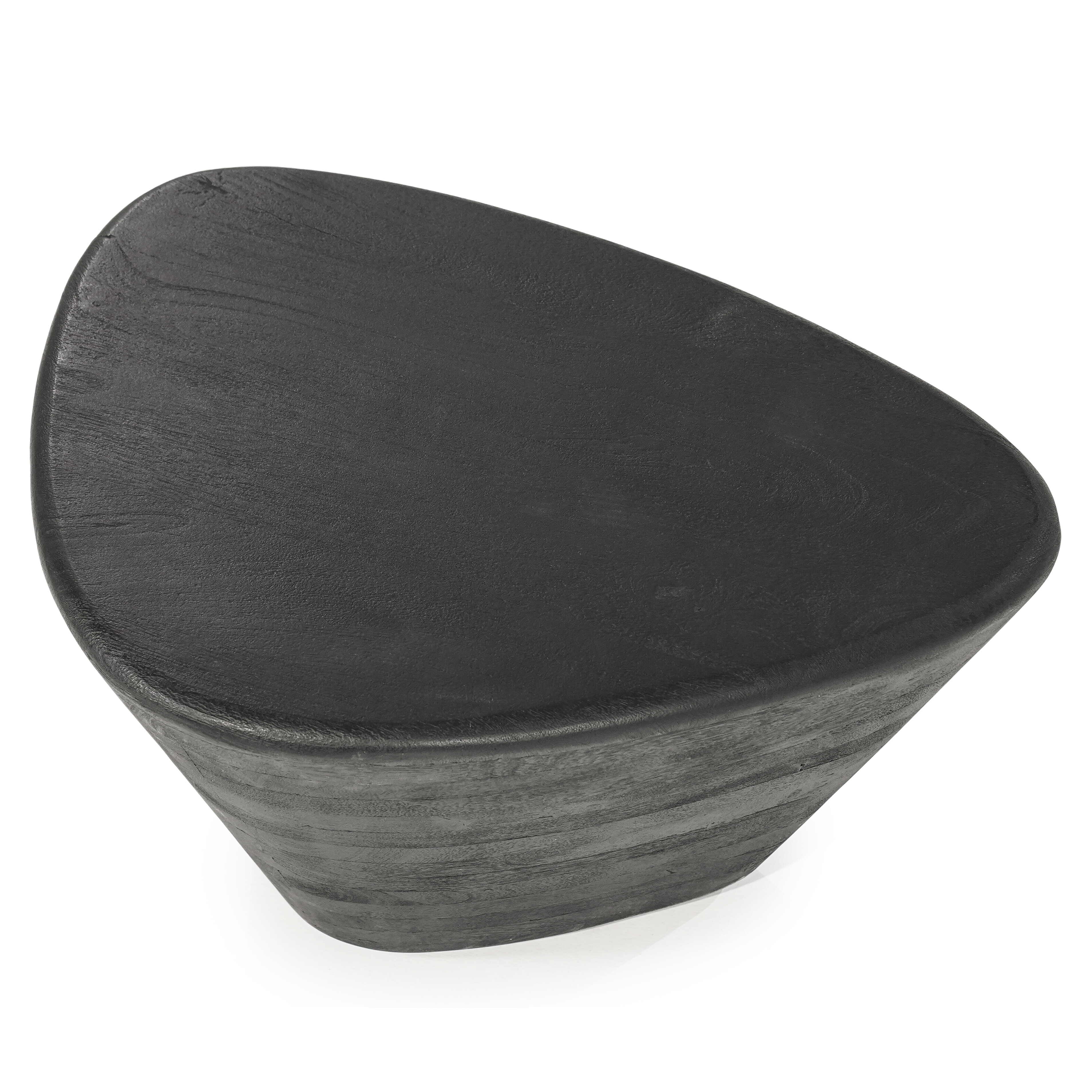 Eleonora Organische Salontafel 'Mila' Mangohout, 70 x 53cm, kleur Zwart