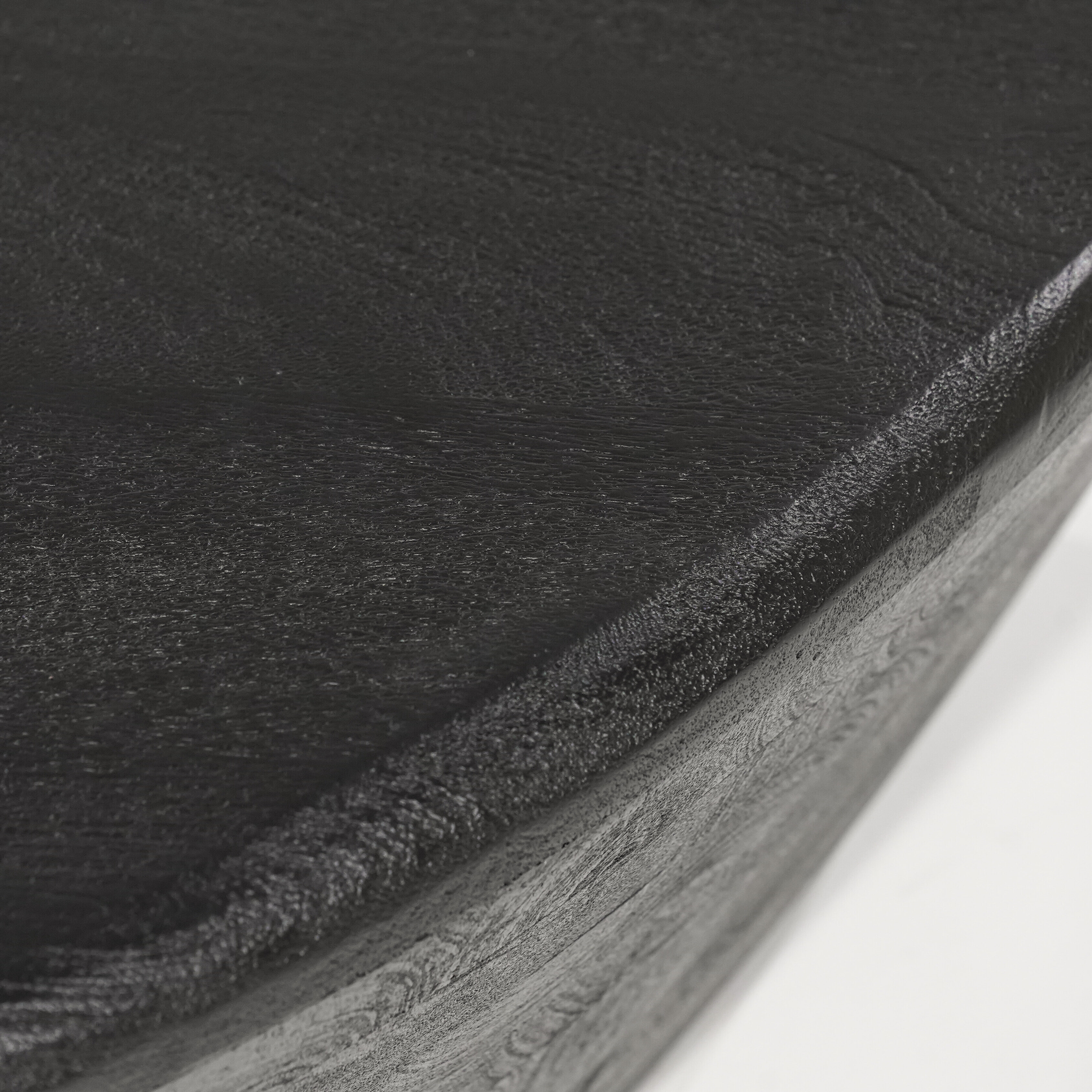 Eleonora Organische Salontafel 'Mila' Mangohout, 70 x 53cm, kleur Zwart