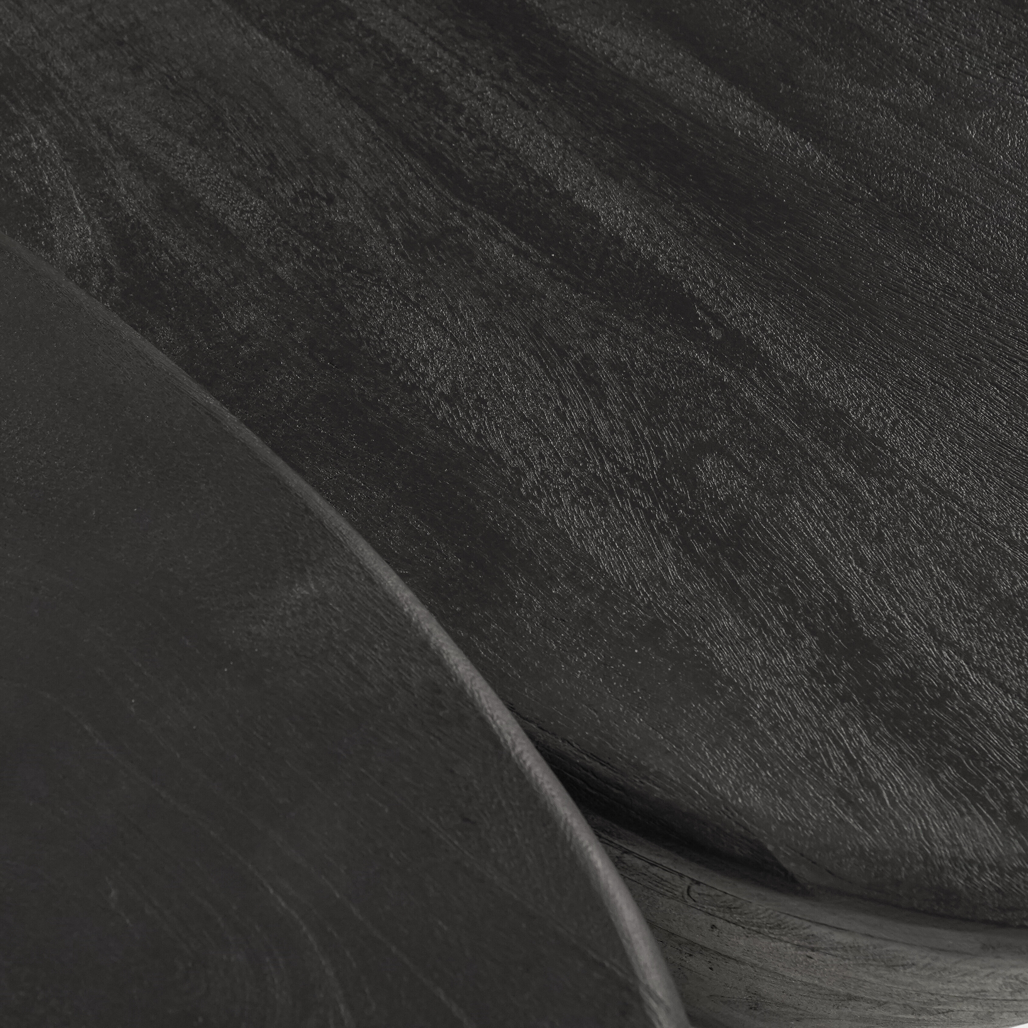 Eleonora Organische Salontafel 'Mila' Mangohout, 70 x 53cm, kleur Zwart