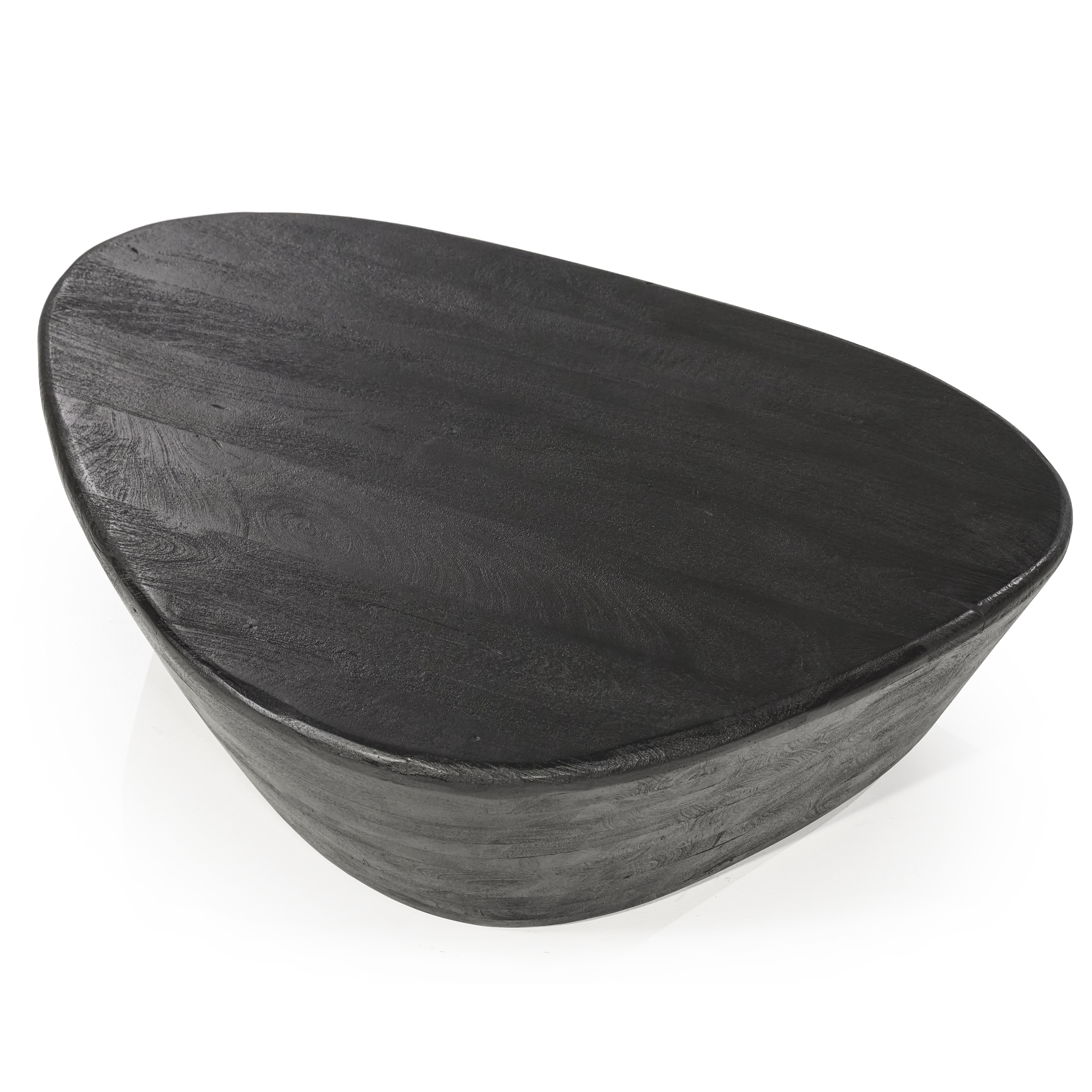 Eleonora Organische Salontafel 'Mila' Mangohout, 107 x 78cm, kleur Zwart