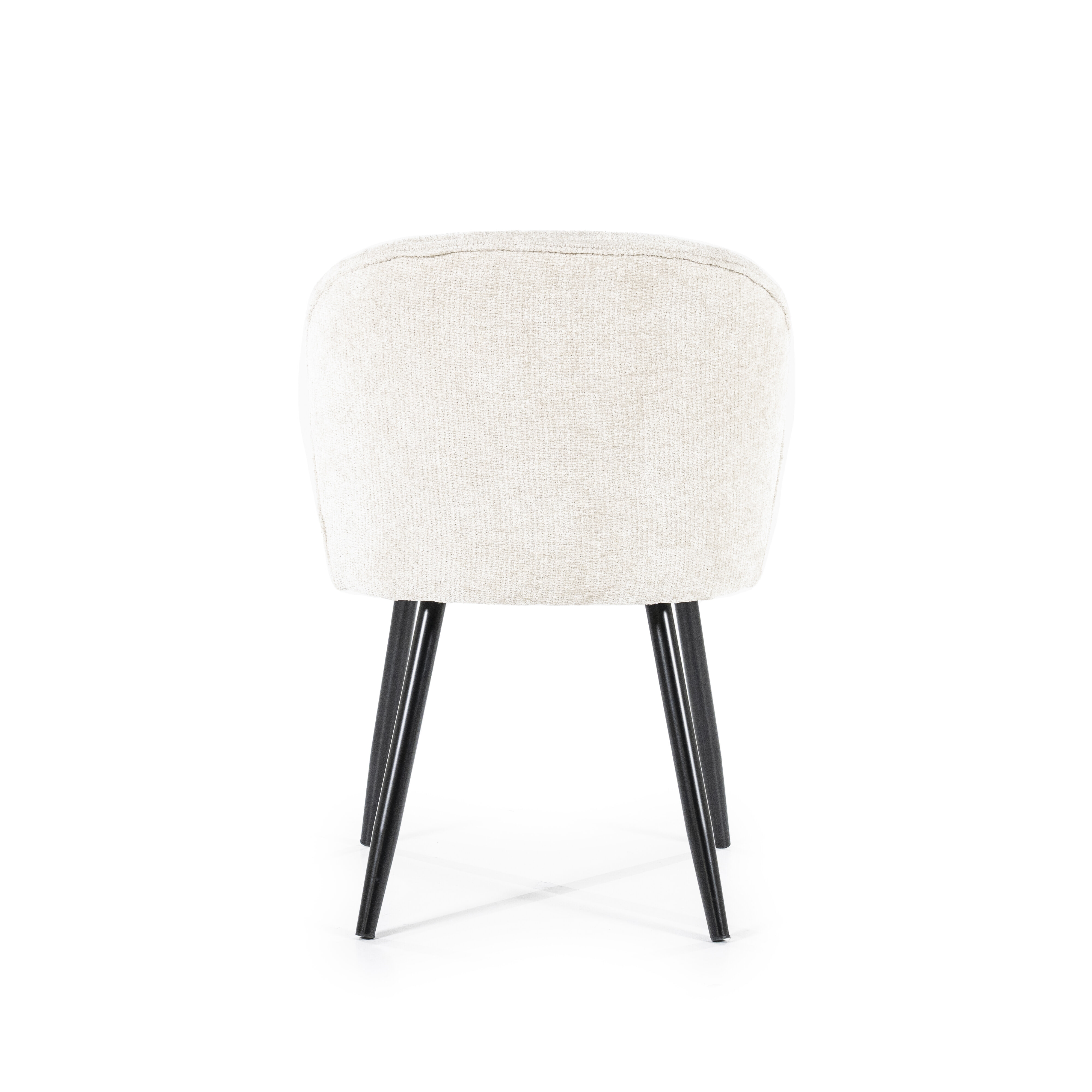 Eleonora Eetkamerstoel 'Riley' Chenille, kleur Beige