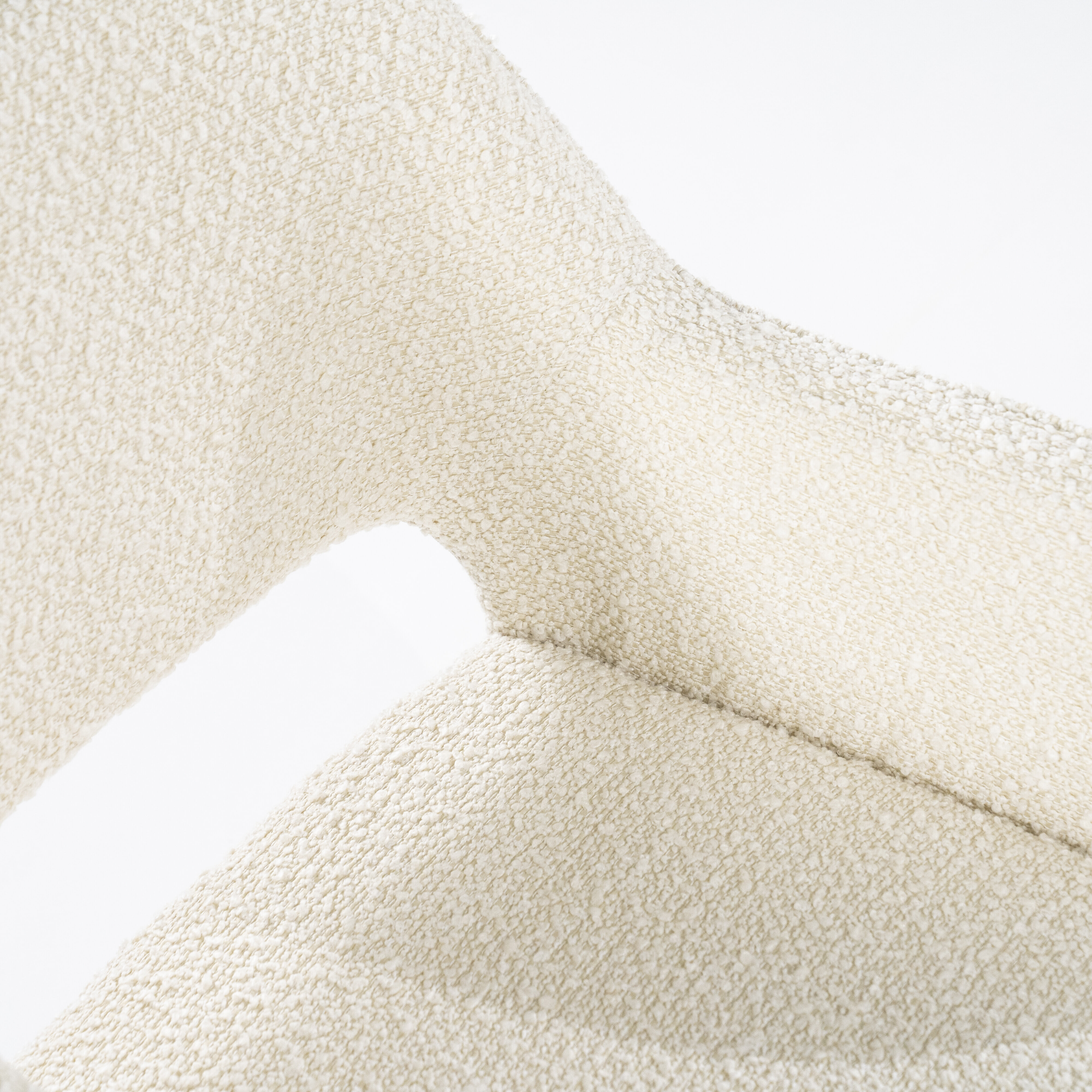 Eleonora Draaibare Eetkamerstoel 'Fabio' Bouclé, kleur Beige