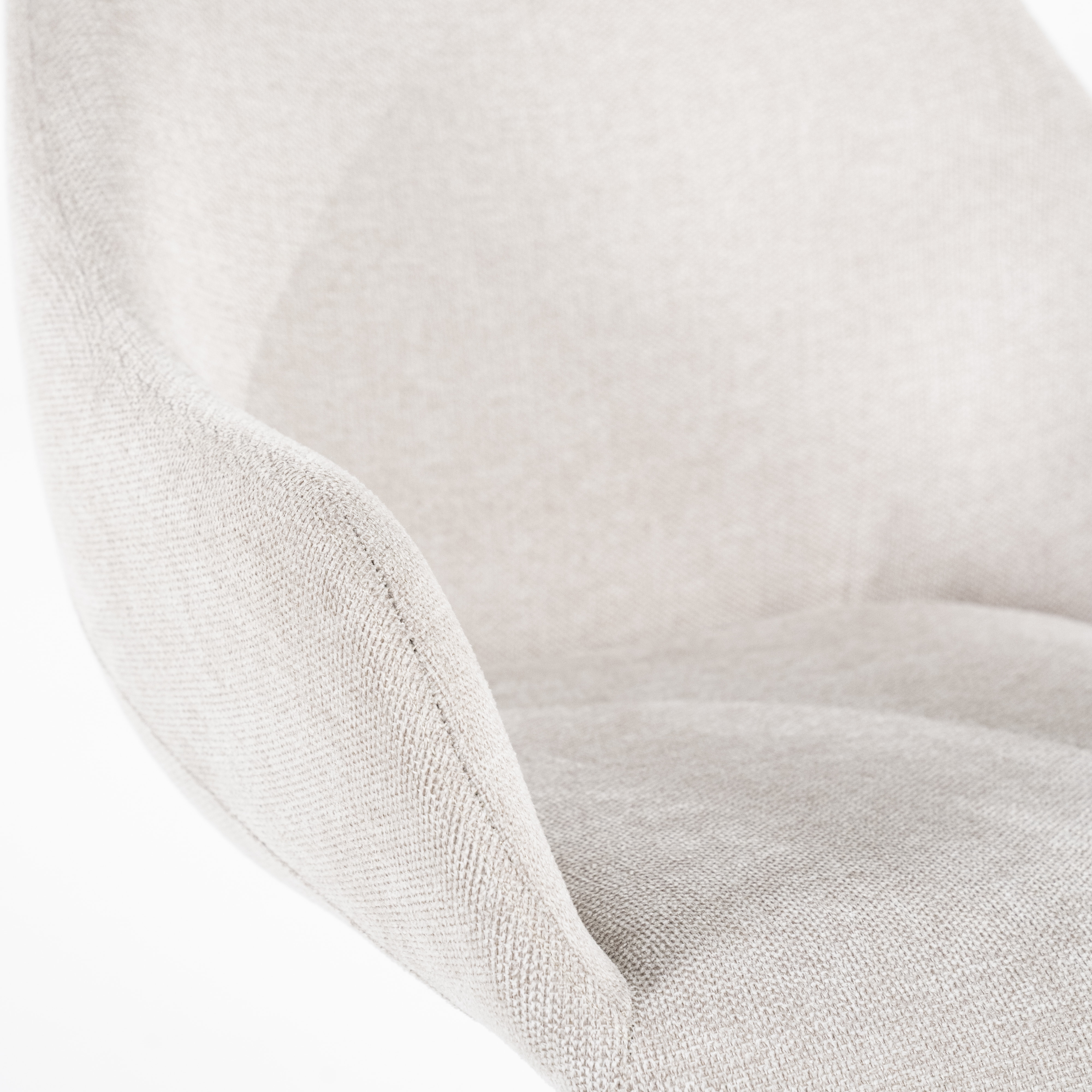 Eleonora Draaibare Eetkamerstoel 'Mamé' kleur Beige