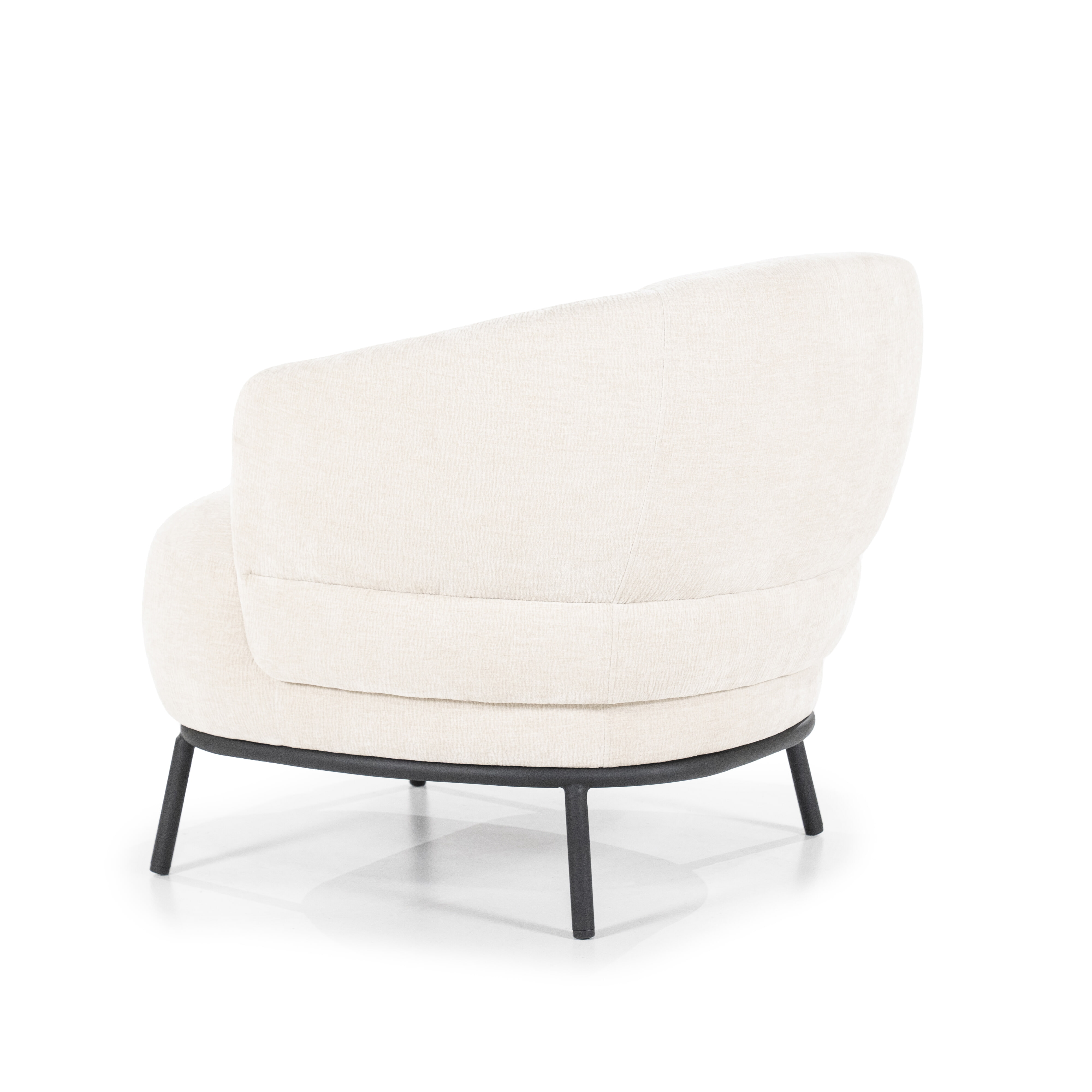 Eleonora Fauteuil 'David' Chenille, kleur Beige