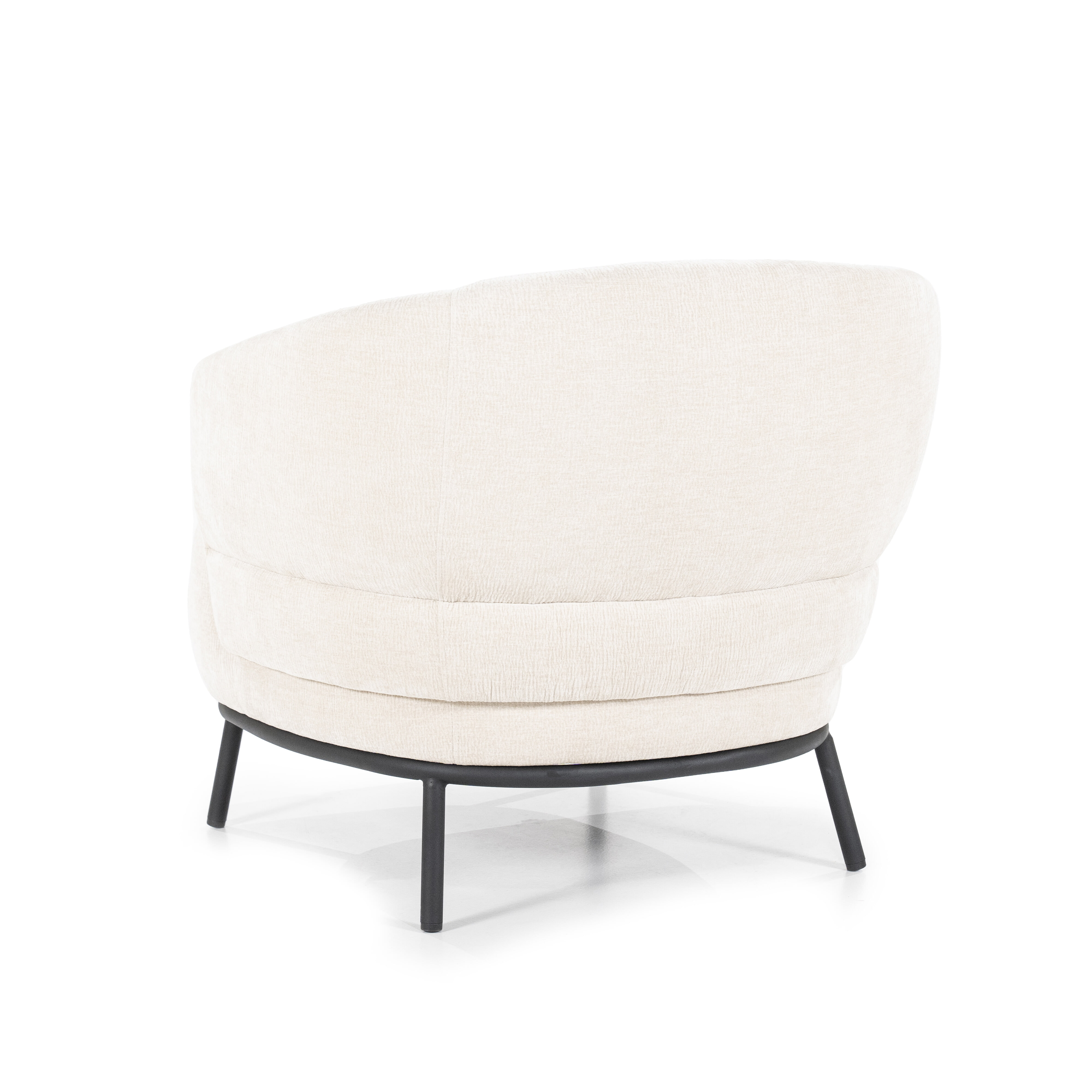 Eleonora Fauteuil 'David' Chenille, kleur Beige