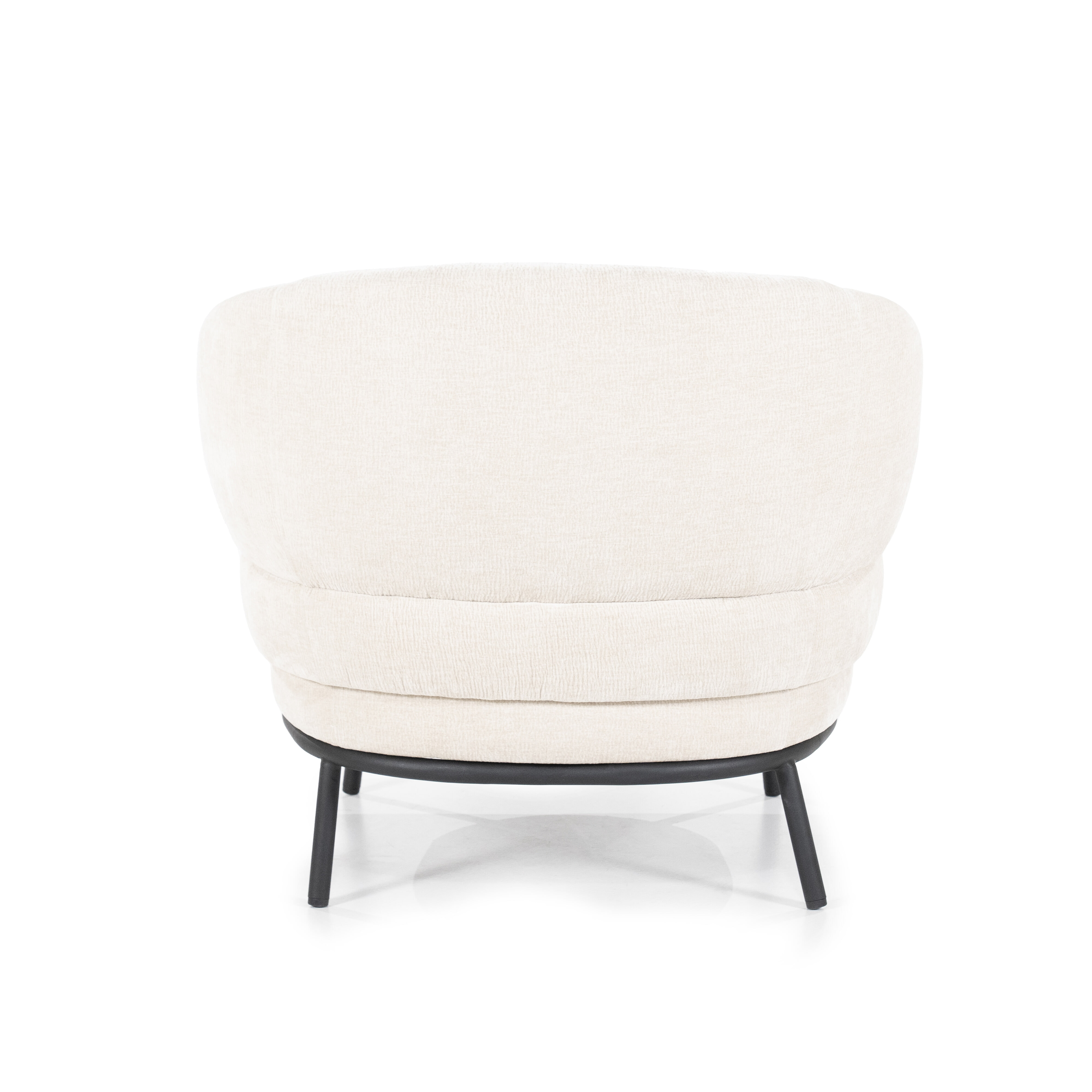 Eleonora Fauteuil 'David' Chenille, kleur Beige