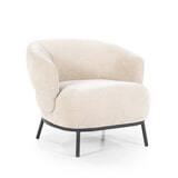 Eleonora Fauteuil 'David' Chenille, kleur Taupe