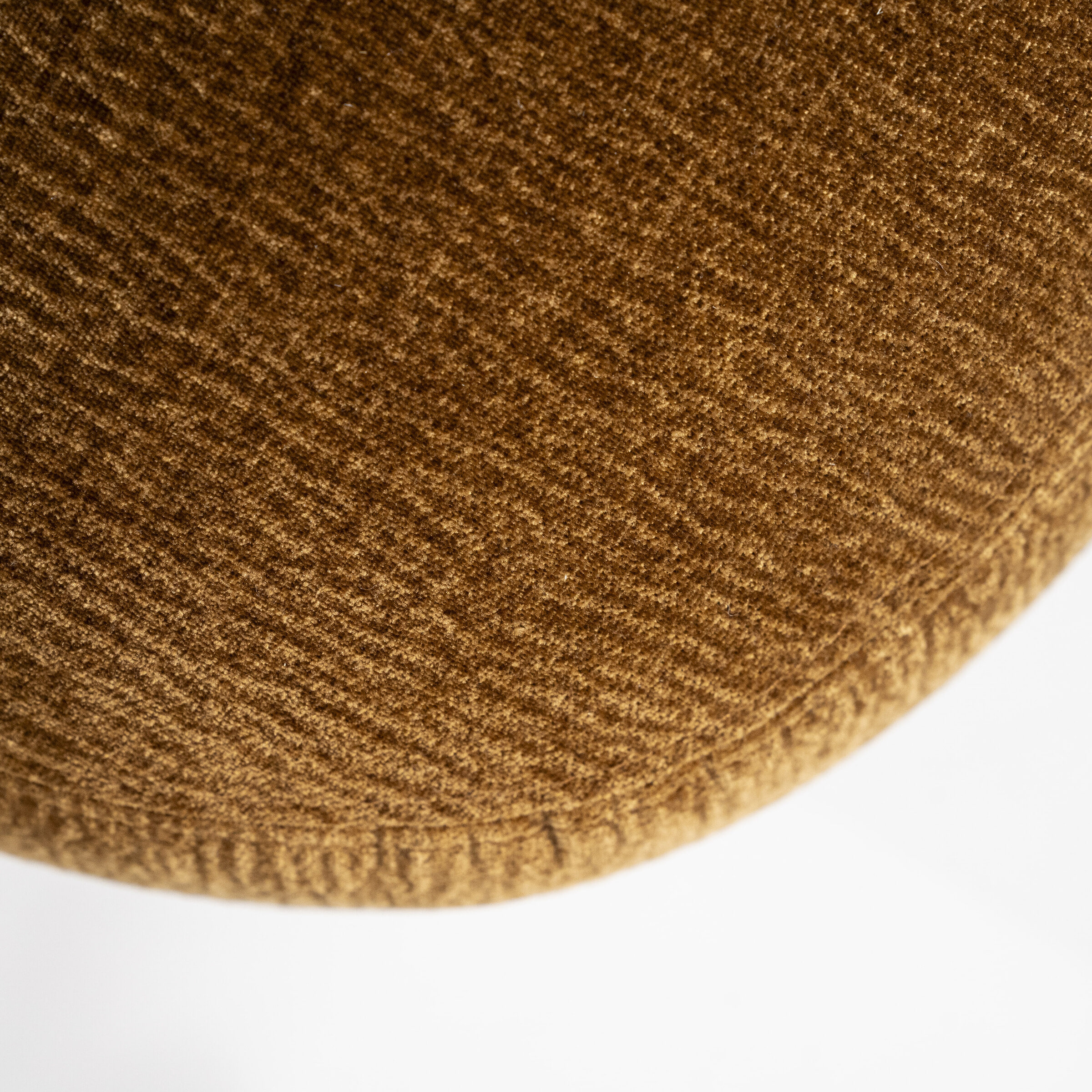 Eleonora Fauteuil 'David' Chenille, kleur Mosterdgeel