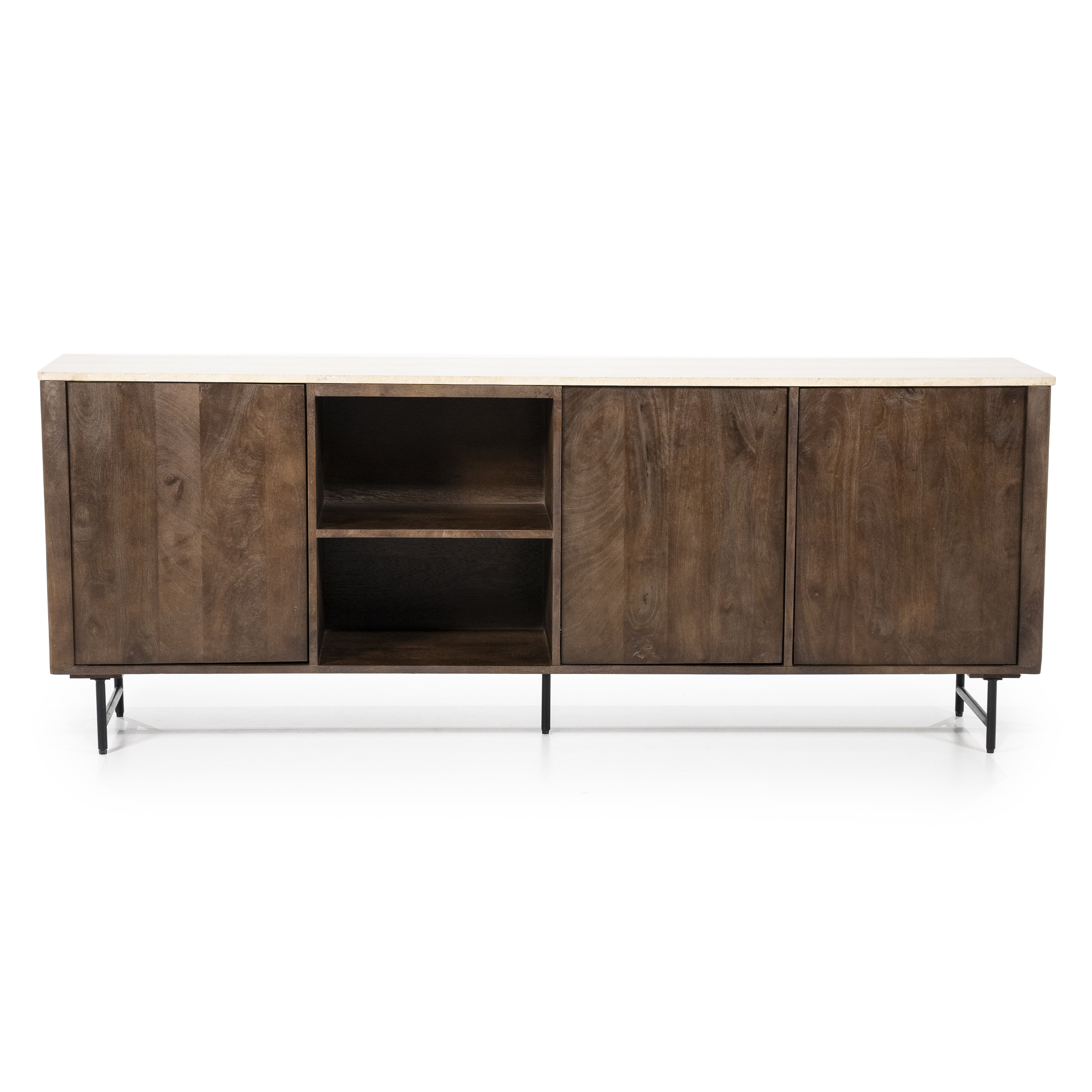 Eleonora Dressoir 'Lio' Mangohout en Travertin, 200cm