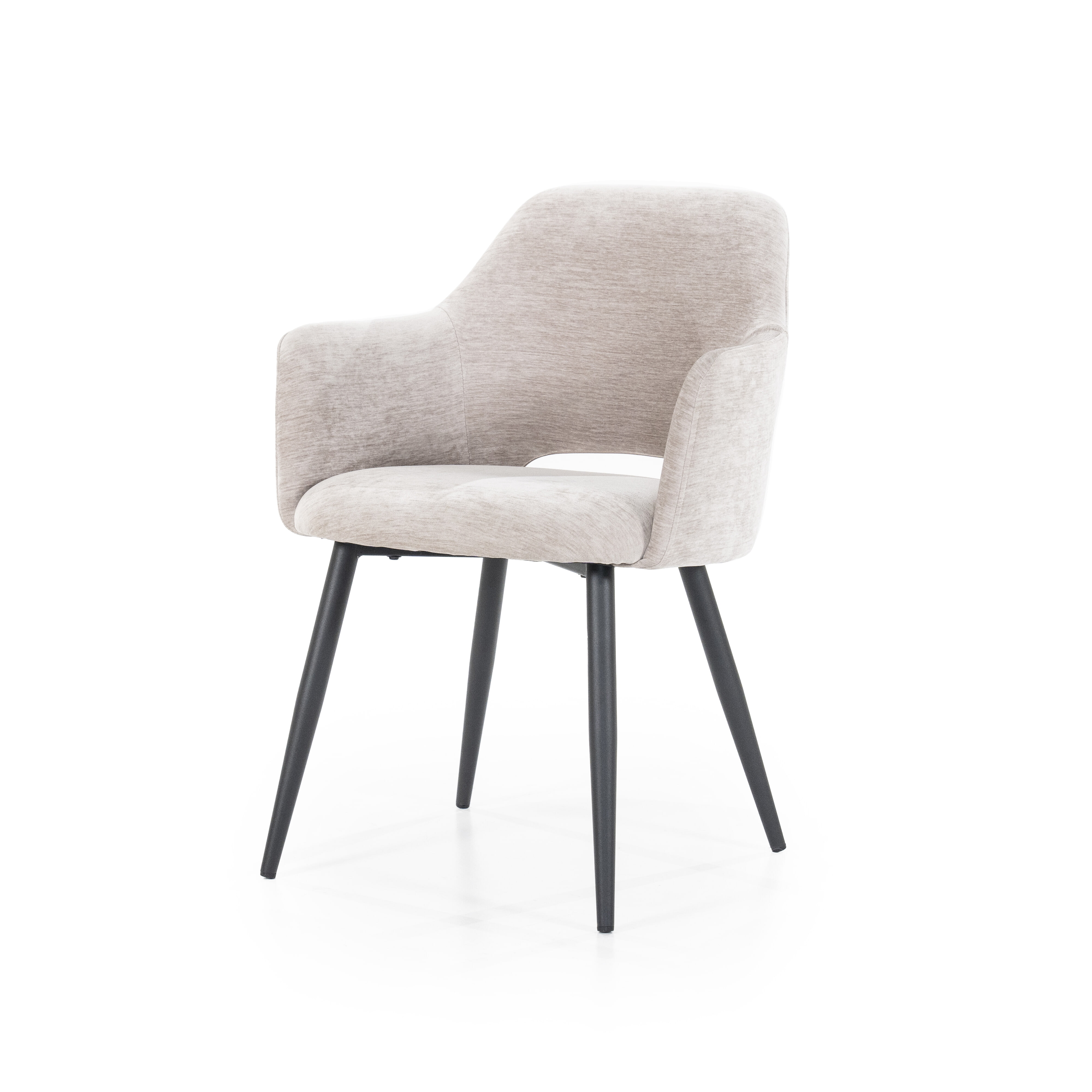Eleonora Eetkamerstoel 'Esmee' Met armleuning, kleur Beige