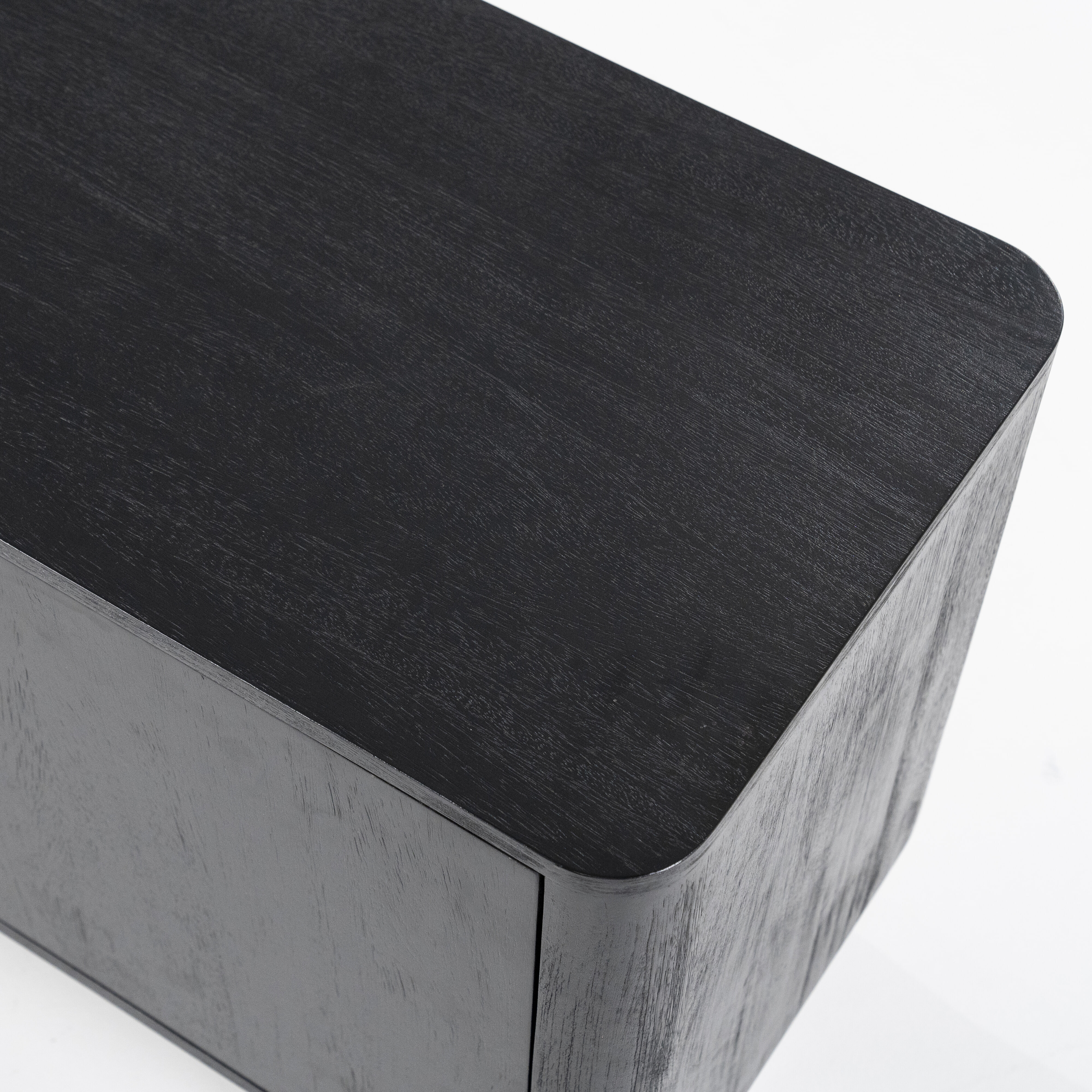Eleonora TV-meubel 'James' Mangohout, 180cm, kleur Zwart