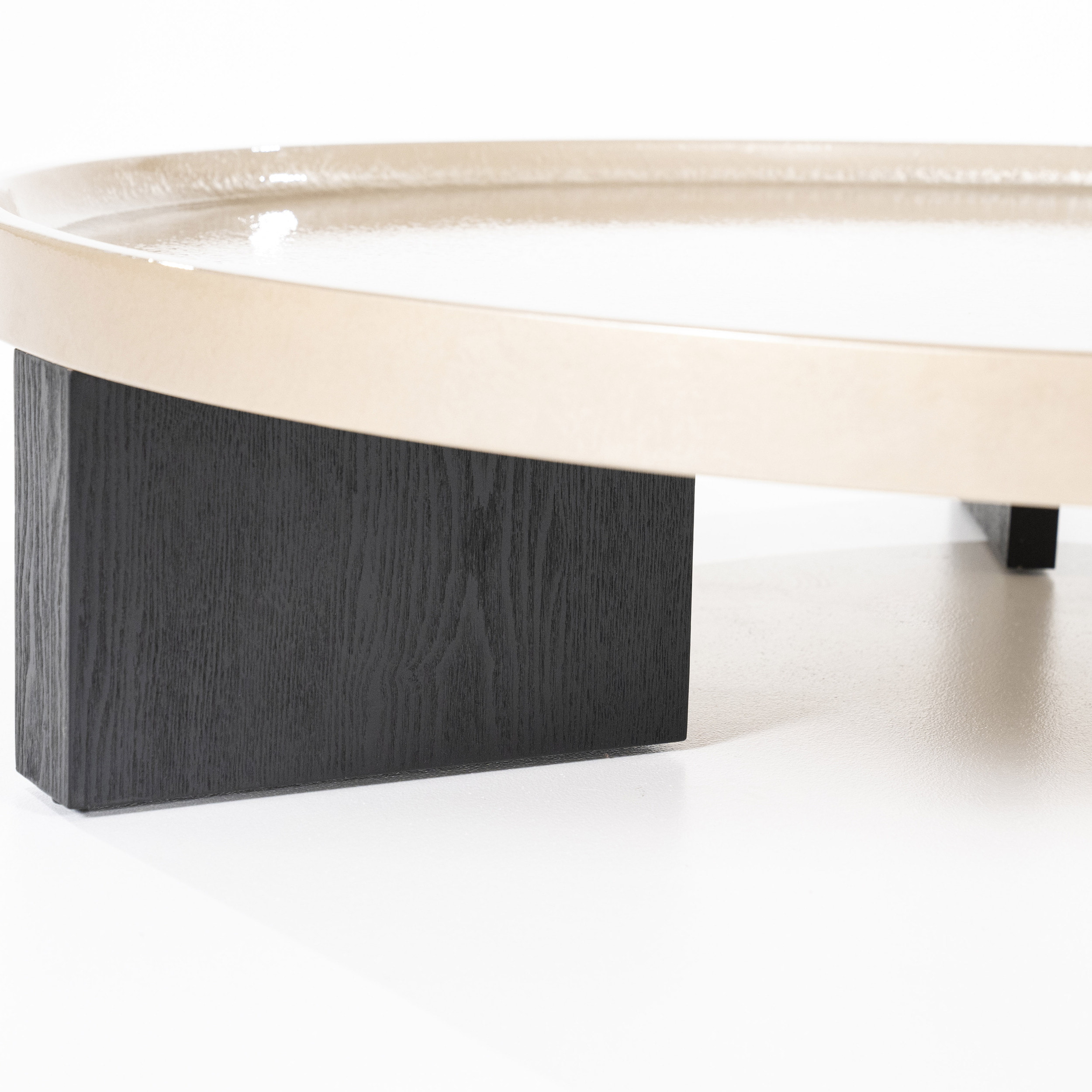 Eleonora Ronde Salontafel 'Mayson' 120cm, kleur Beige