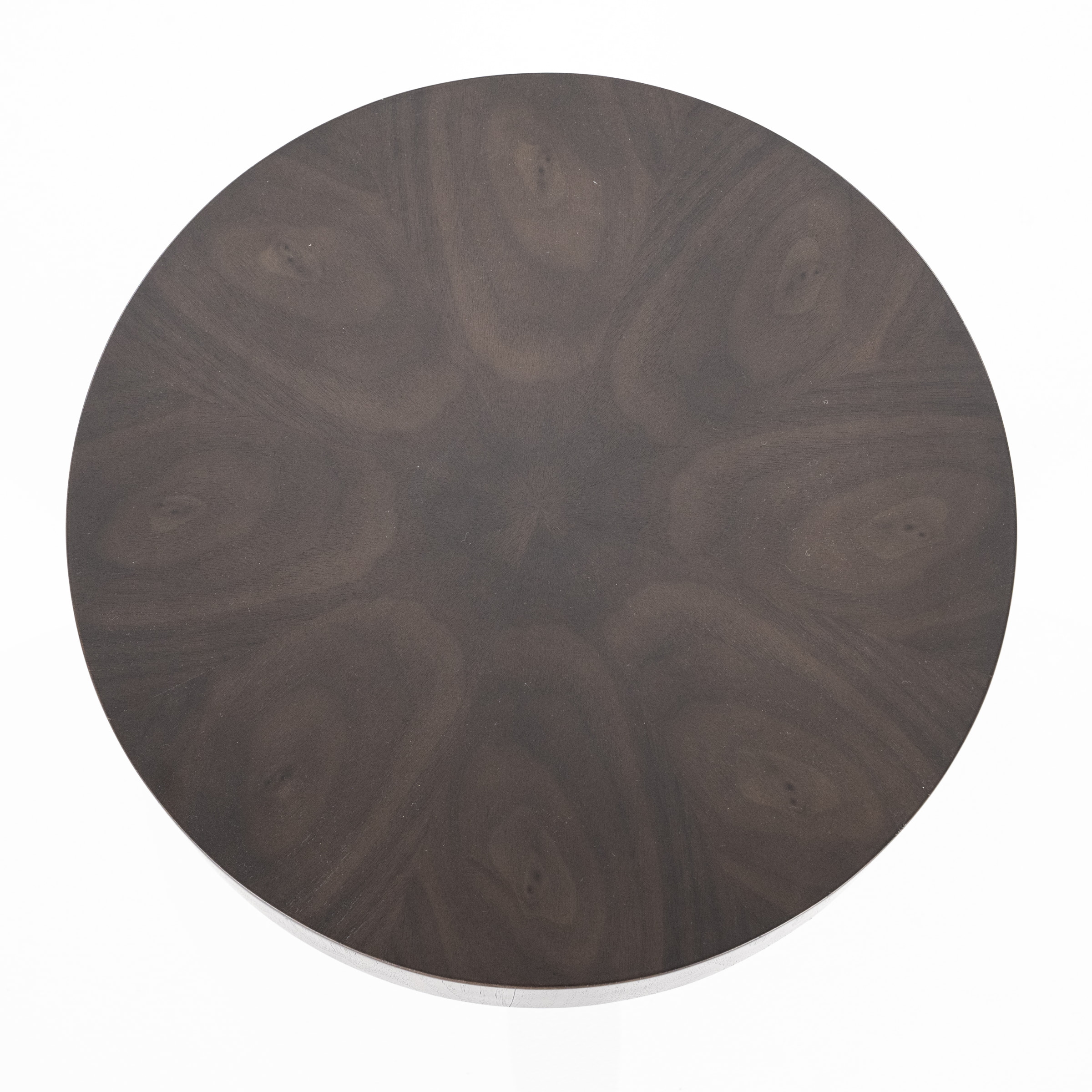 Eleonora Ronde Bijzettafel 'Bobbie' Walnoot, 45cm, kleur Bruin