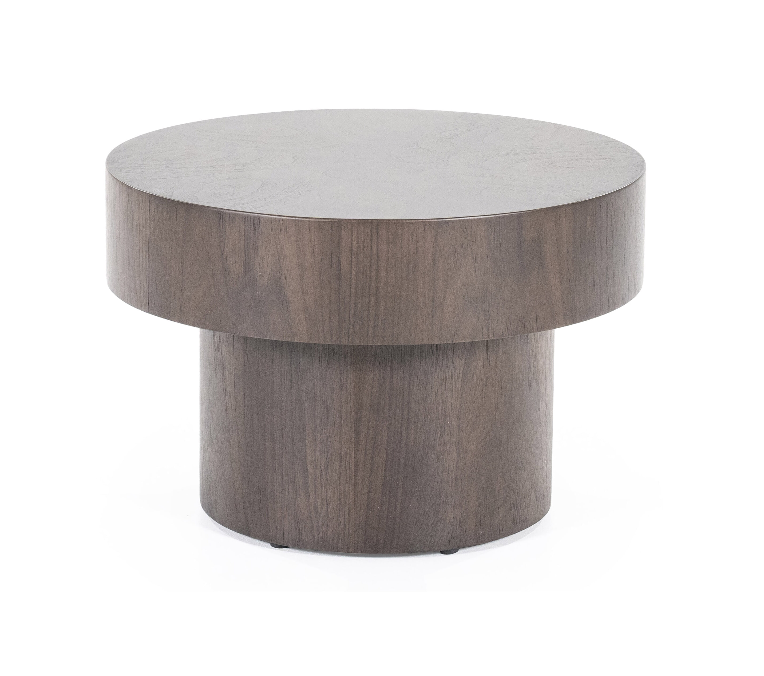 Eleonora Ronde Bijzettafel Bobbie Walnoot, 45cm - Bruin