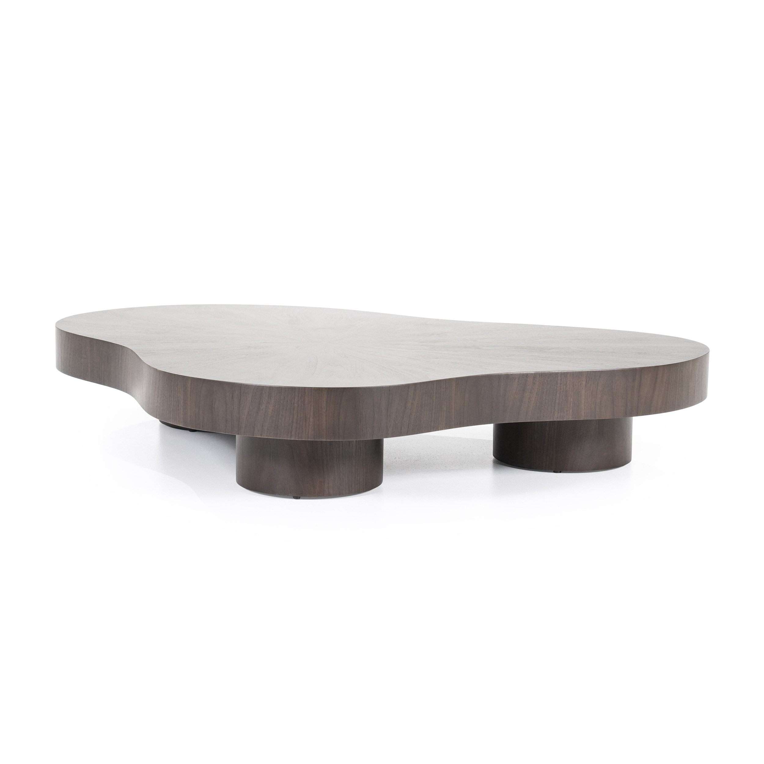 Eleonora Organische Salontafel 'Bobbie' 150 x 110cm, Walnoot, kleur Bruin