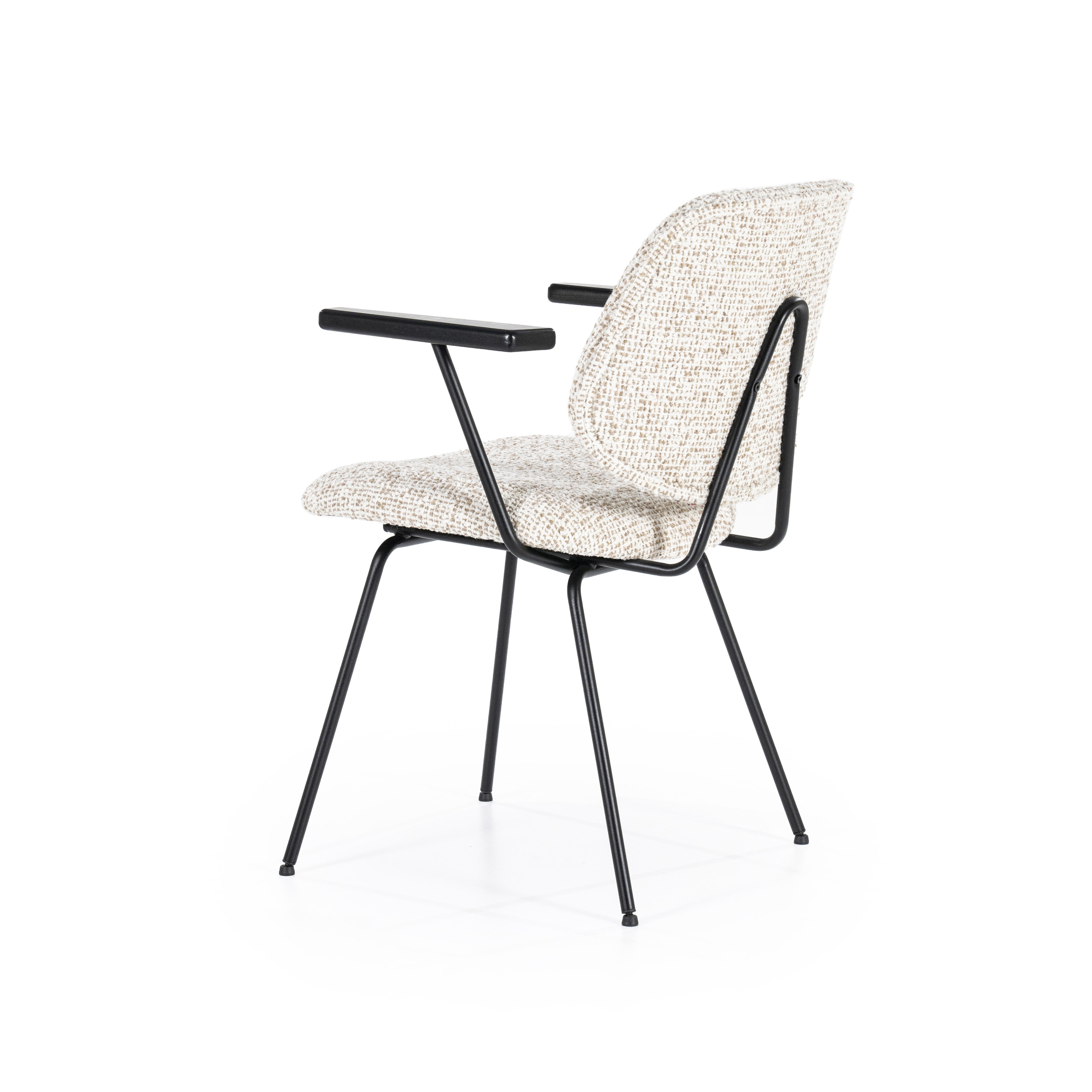 Eleonora Eetkamerstoel 'Jon' Met armleuning, kleur Beige