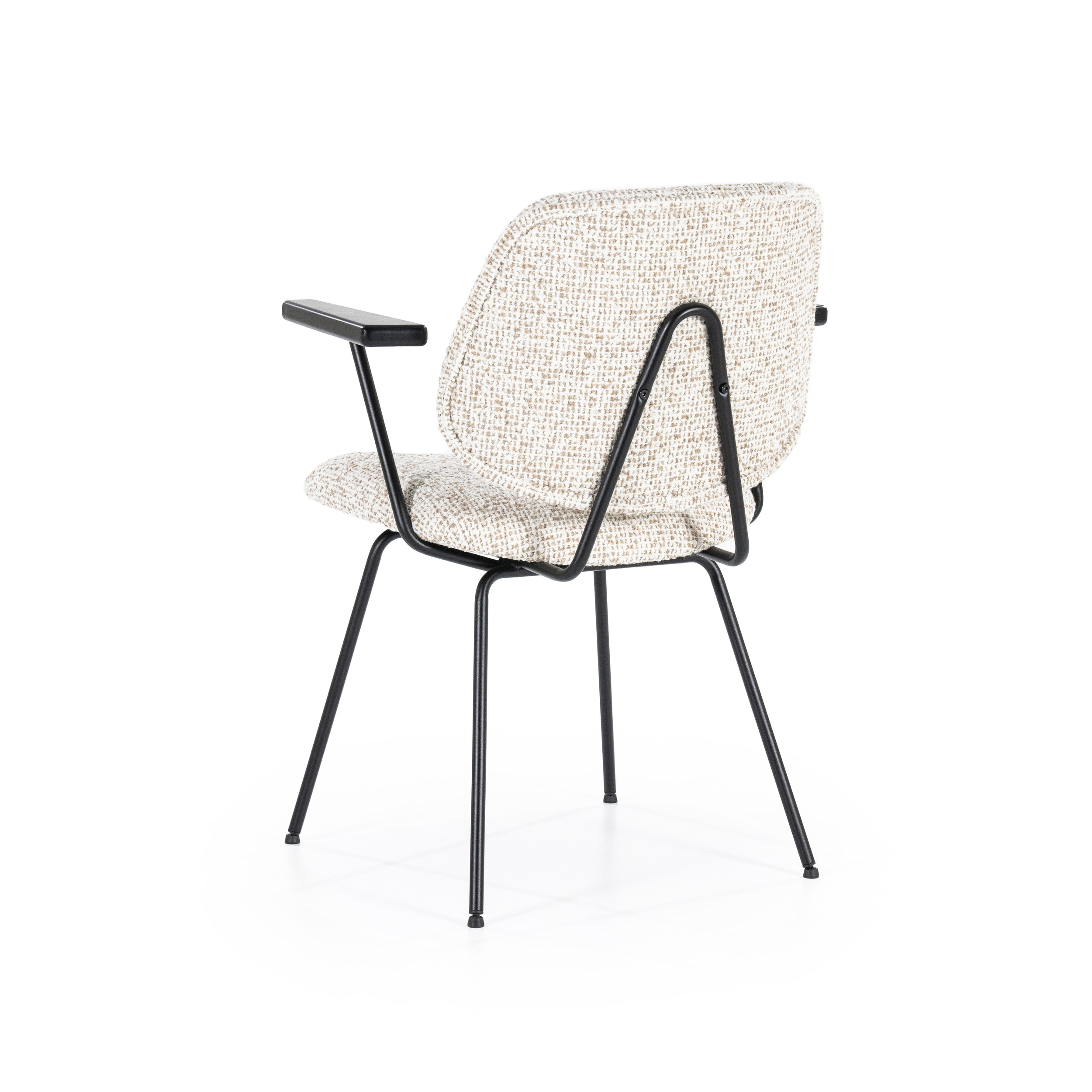 Eleonora Eetkamerstoel 'Jon' Met armleuning, kleur Beige