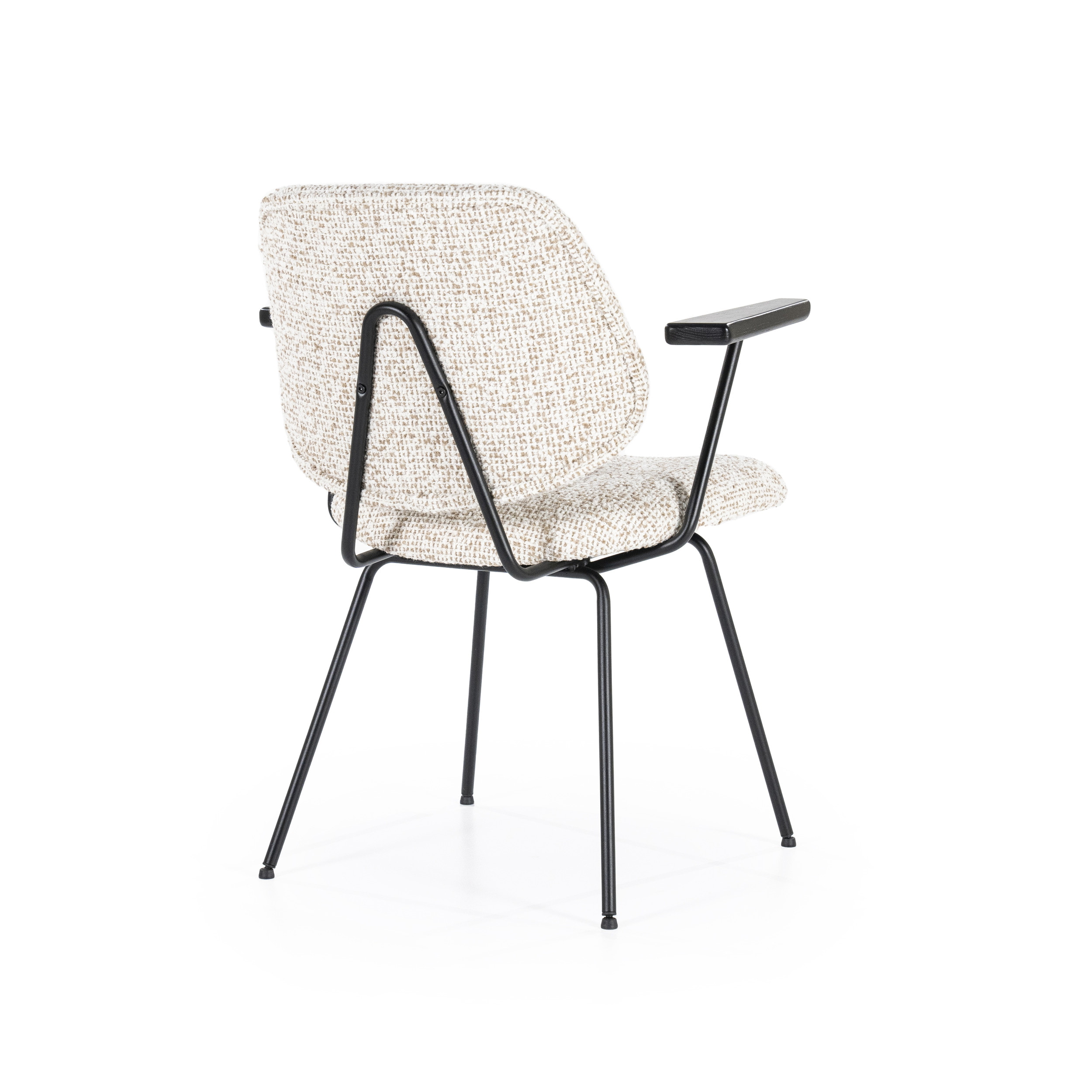 Eleonora Eetkamerstoel 'Jon' Met armleuning, kleur Beige