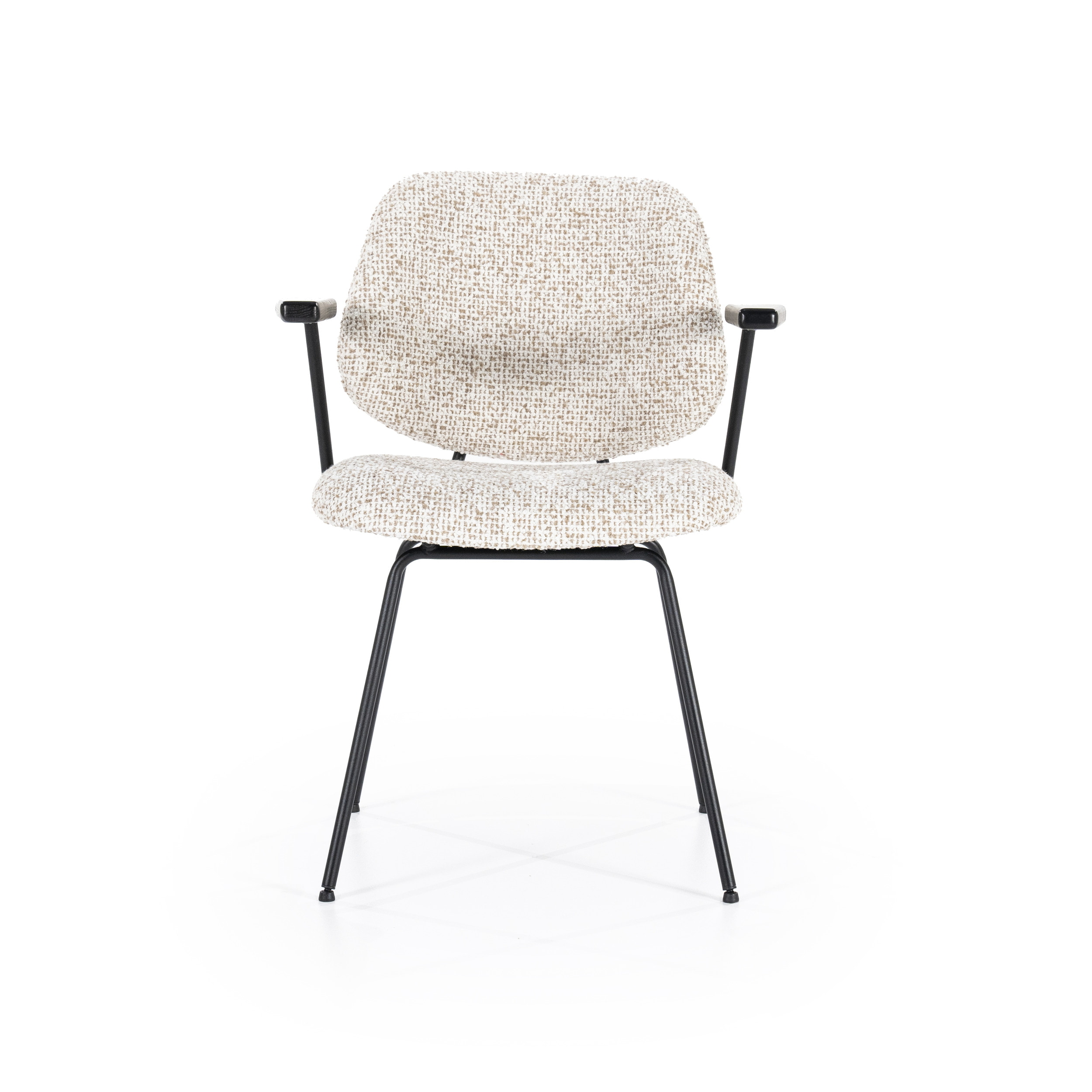Eleonora Eetkamerstoel 'Jon' Met armleuning, kleur Beige
