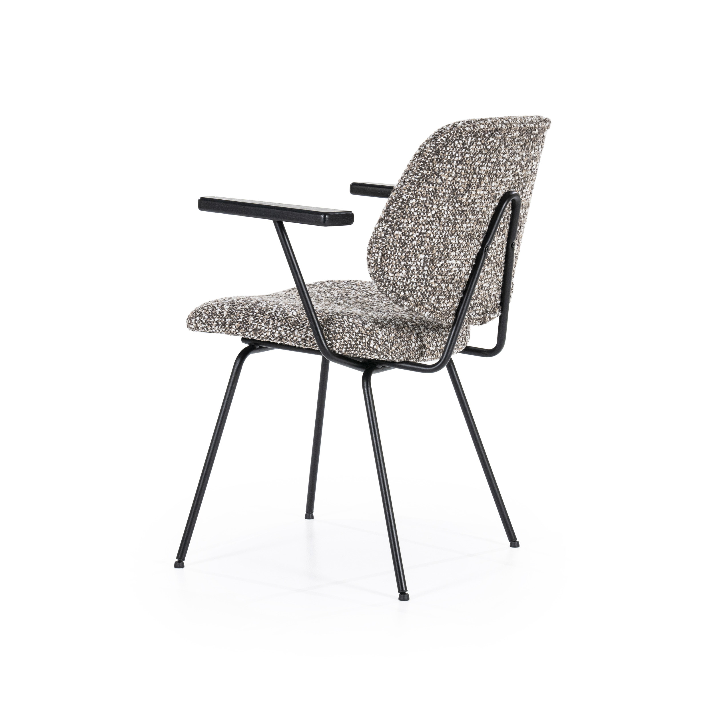 Eleonora Eetkamerstoel 'Jon' Met armleuning, kleur Taupe